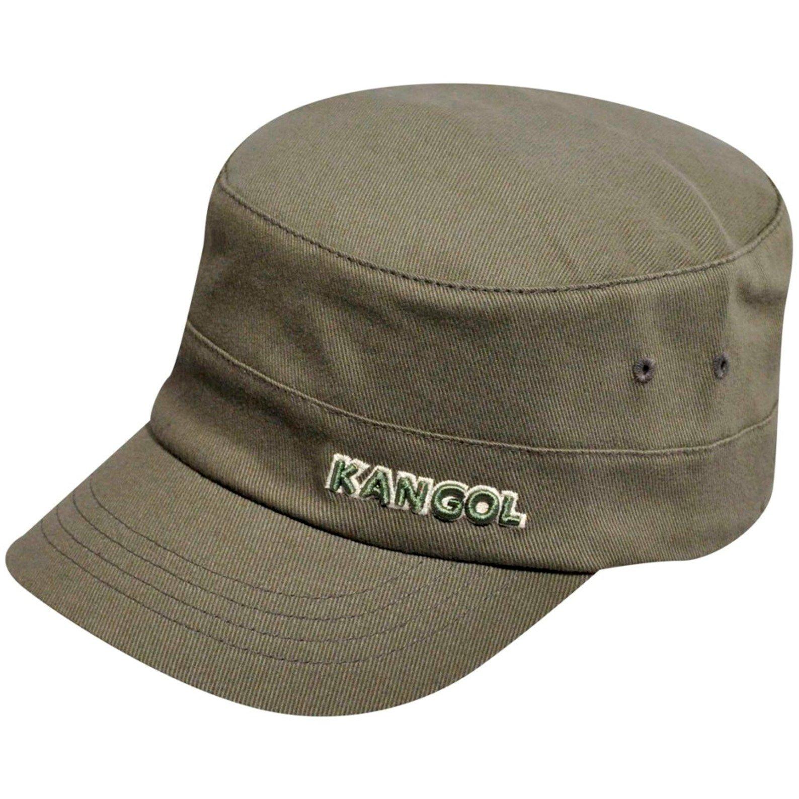 Green - Kangol - Adults Twill Army Cap