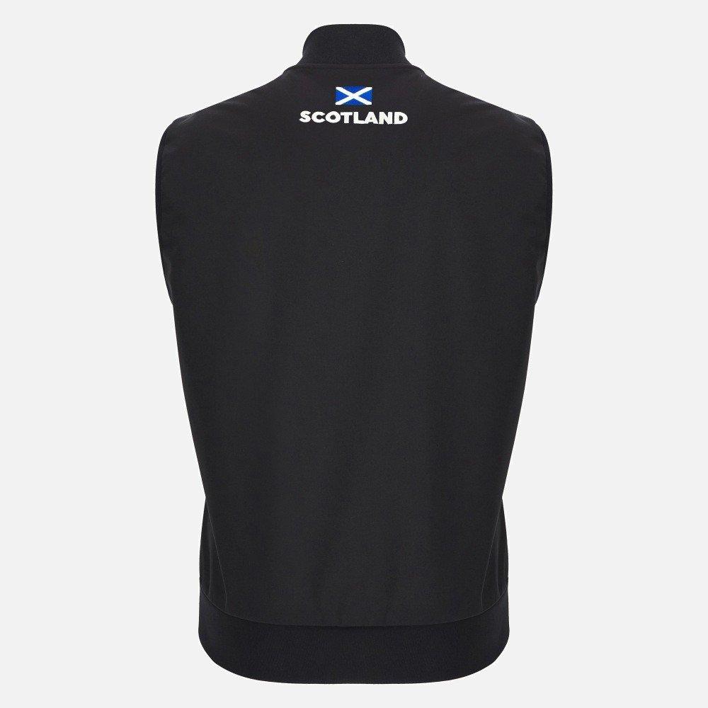 Black - Macron - Scotland Rugby World Cup Padded Gilet 2025 Adults - 2