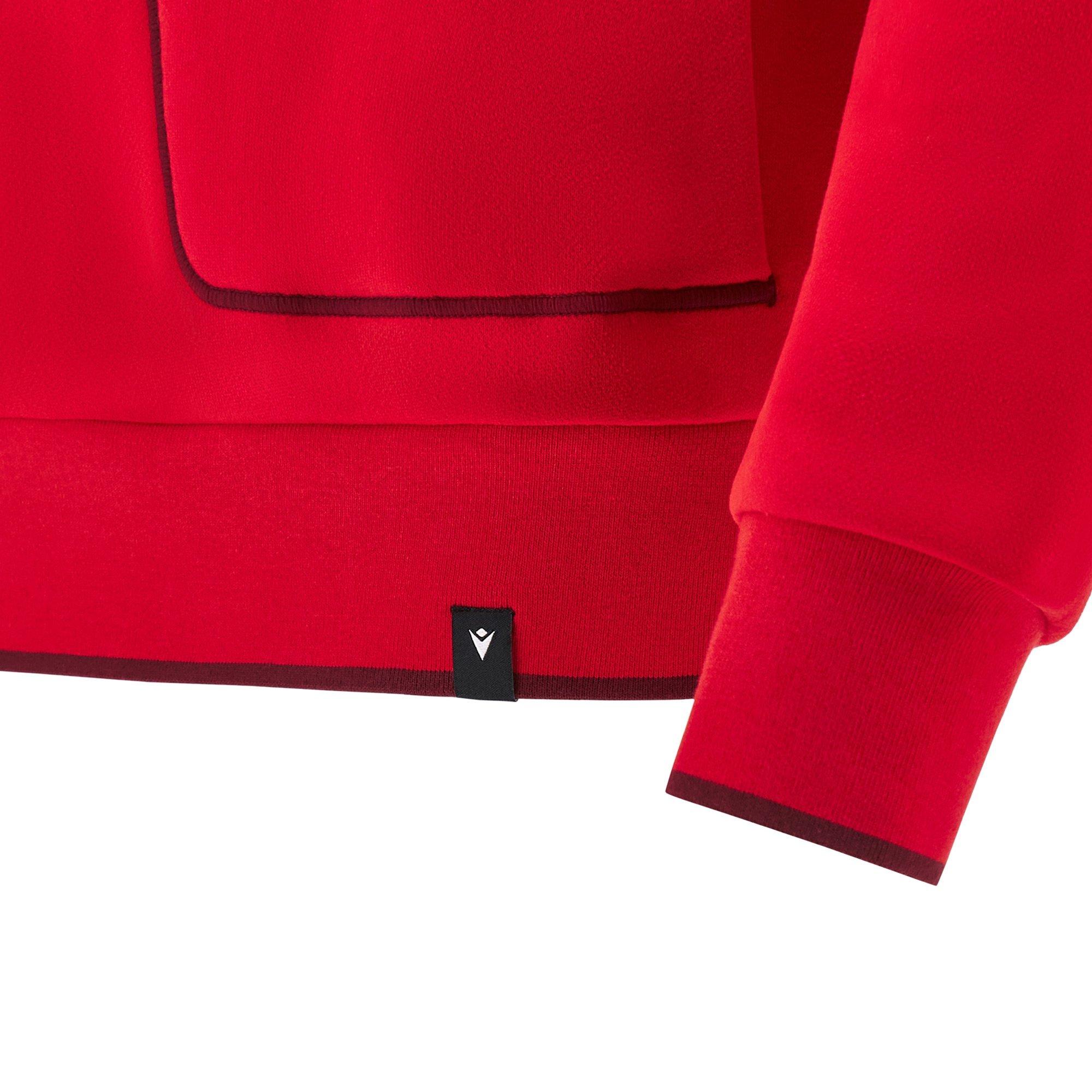 Red - Macron - Wales Travel Hoodie 2025 Adults - 4