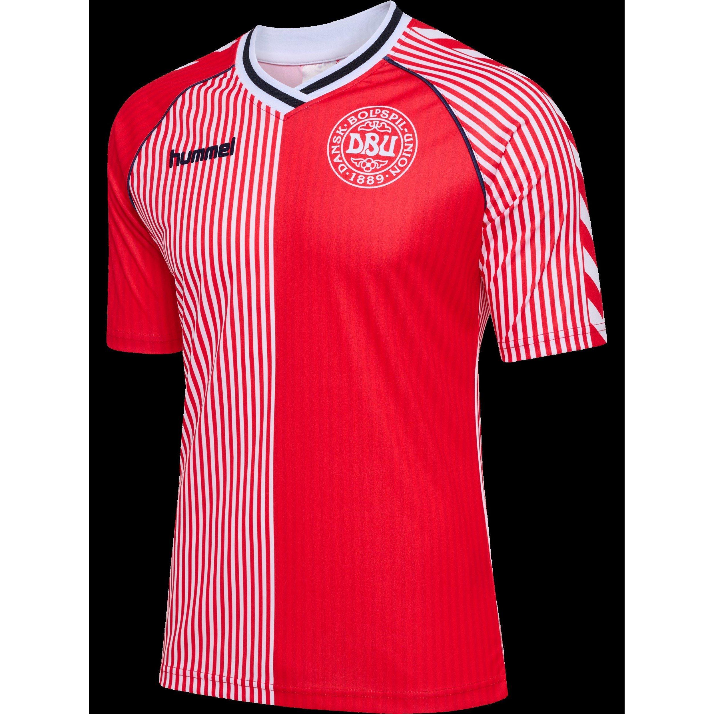 Red - Hummel - Denmark Retro Shirt 1986 Adults - 2