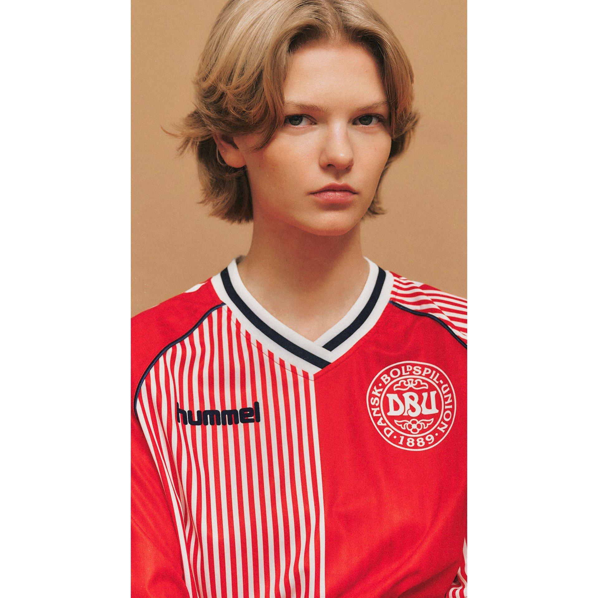 Red - Hummel - Denmark Retro Shirt 1986 Adults - 3