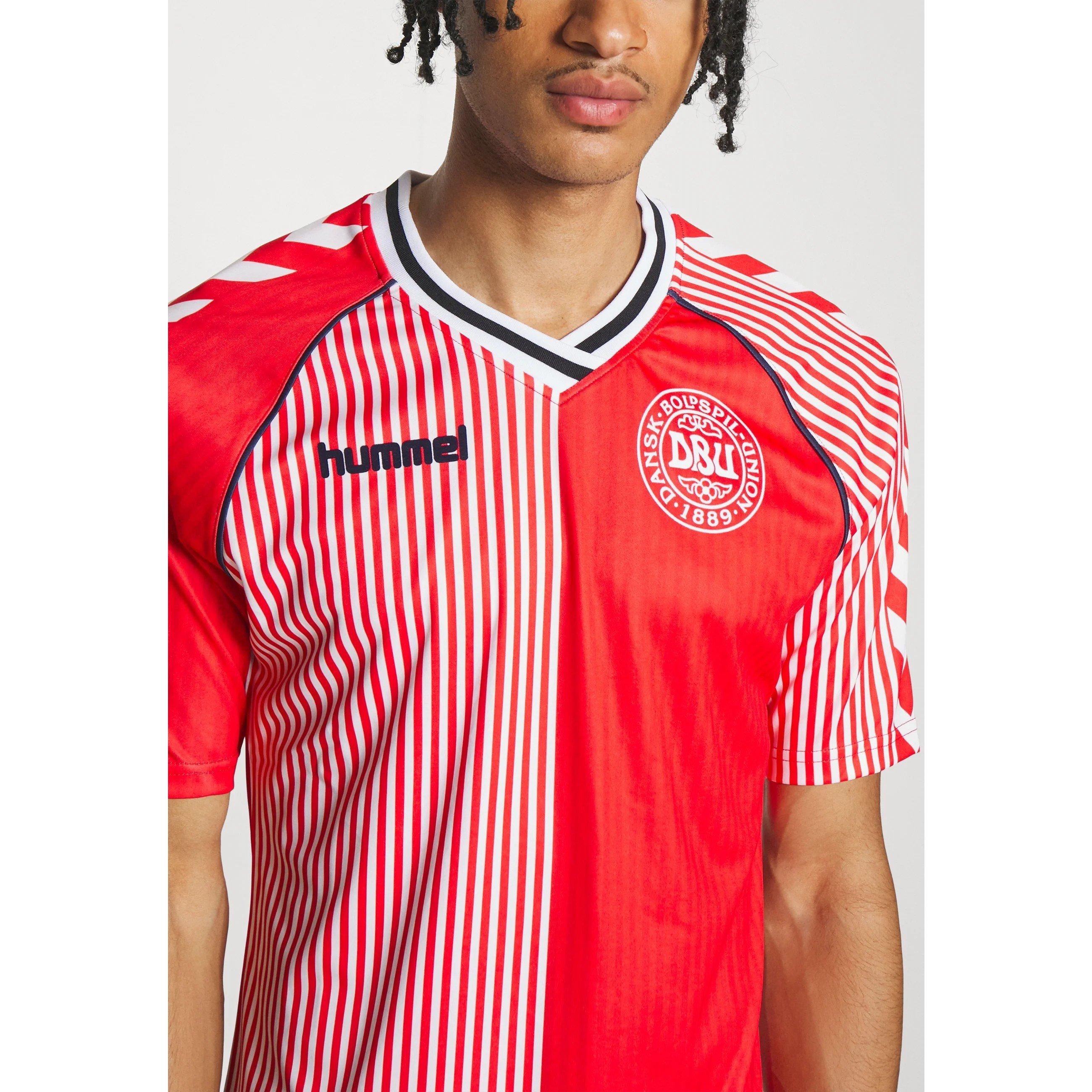 Red - Hummel - Denmark Retro Shirt 1986 Adults - 5