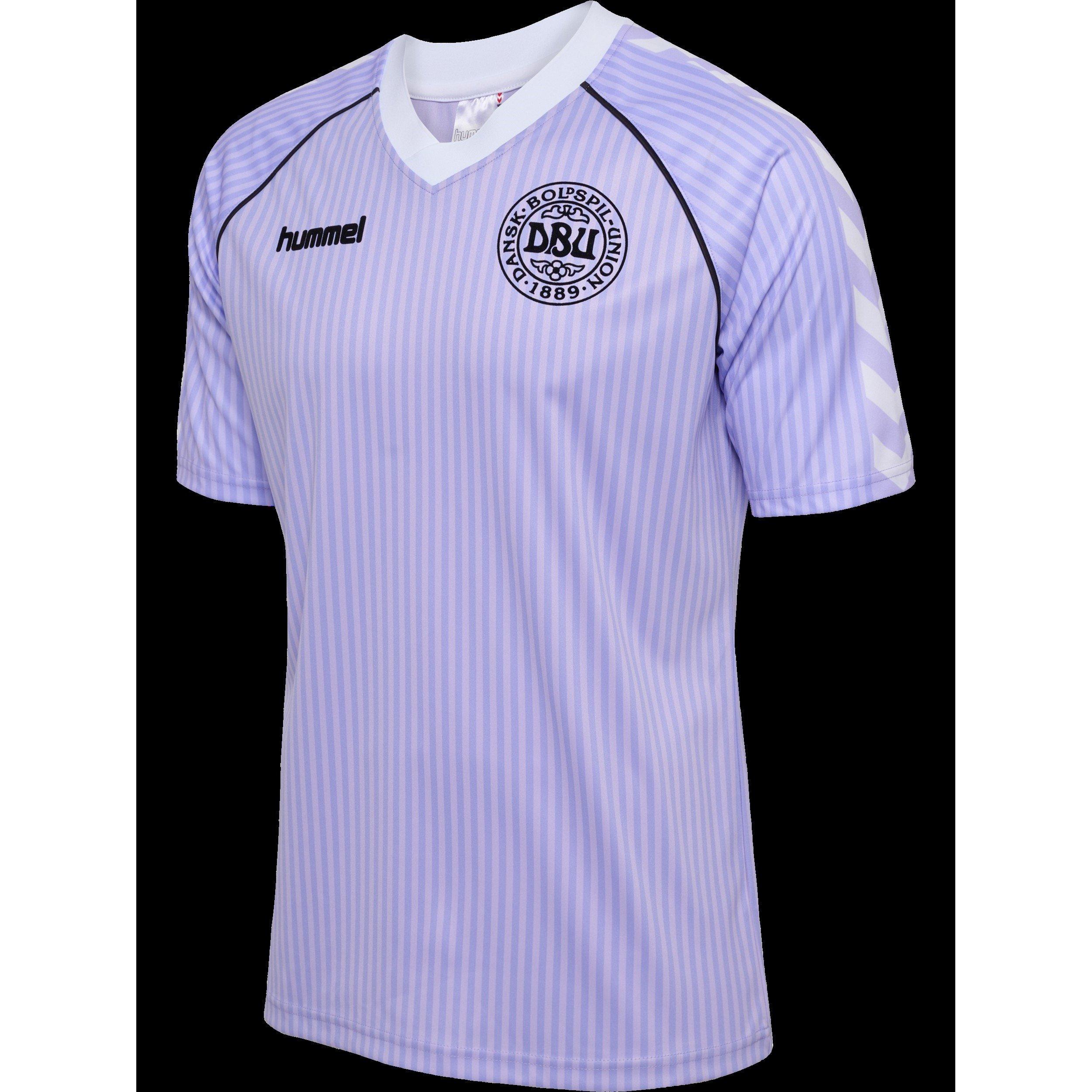 Purple - Hummel - Denmark Retro Goalkeeper Shirt 1986 Adults - 1