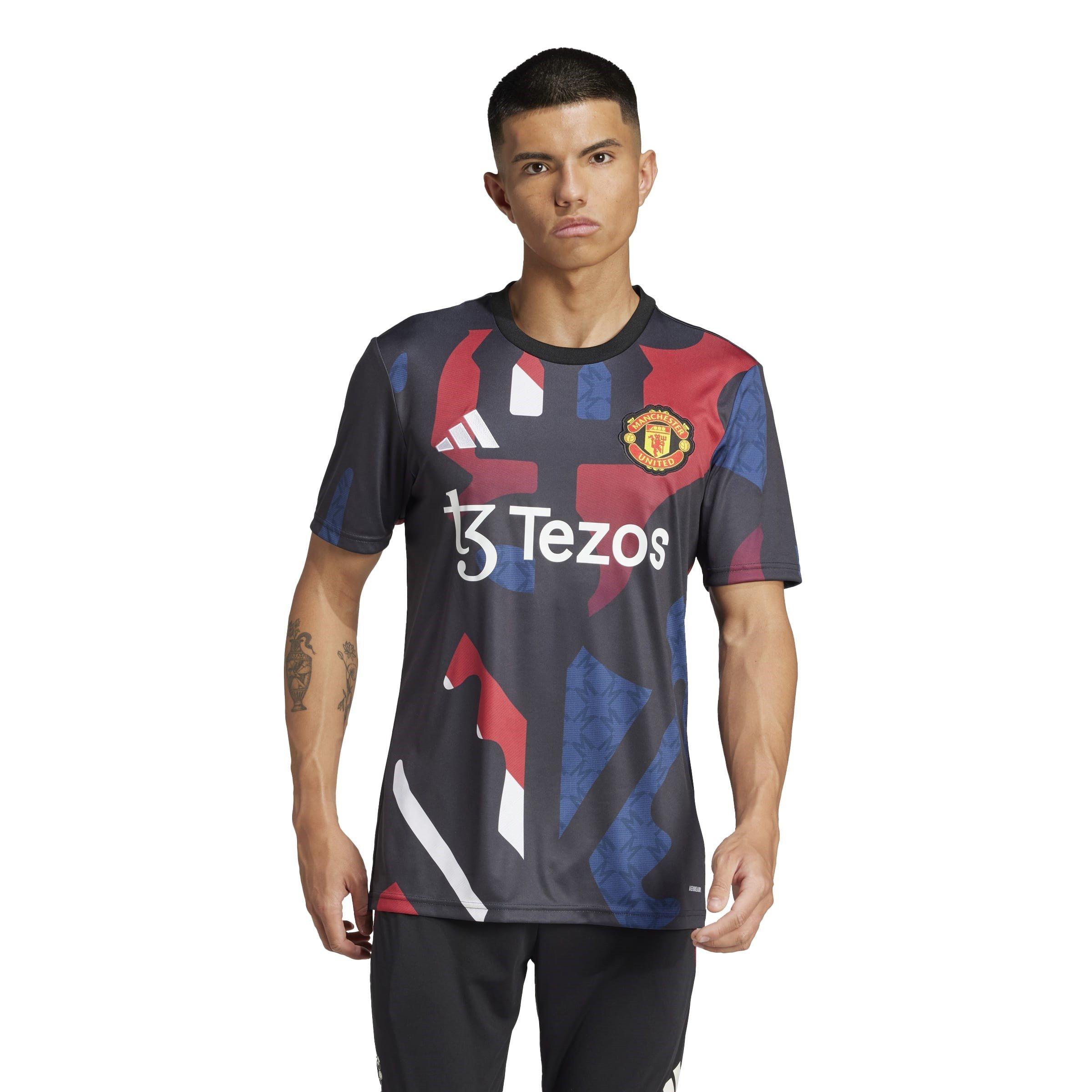 Nero/Rosso - adidas - Manchester United Prematch Shirt 2024 2025 Adults - 3