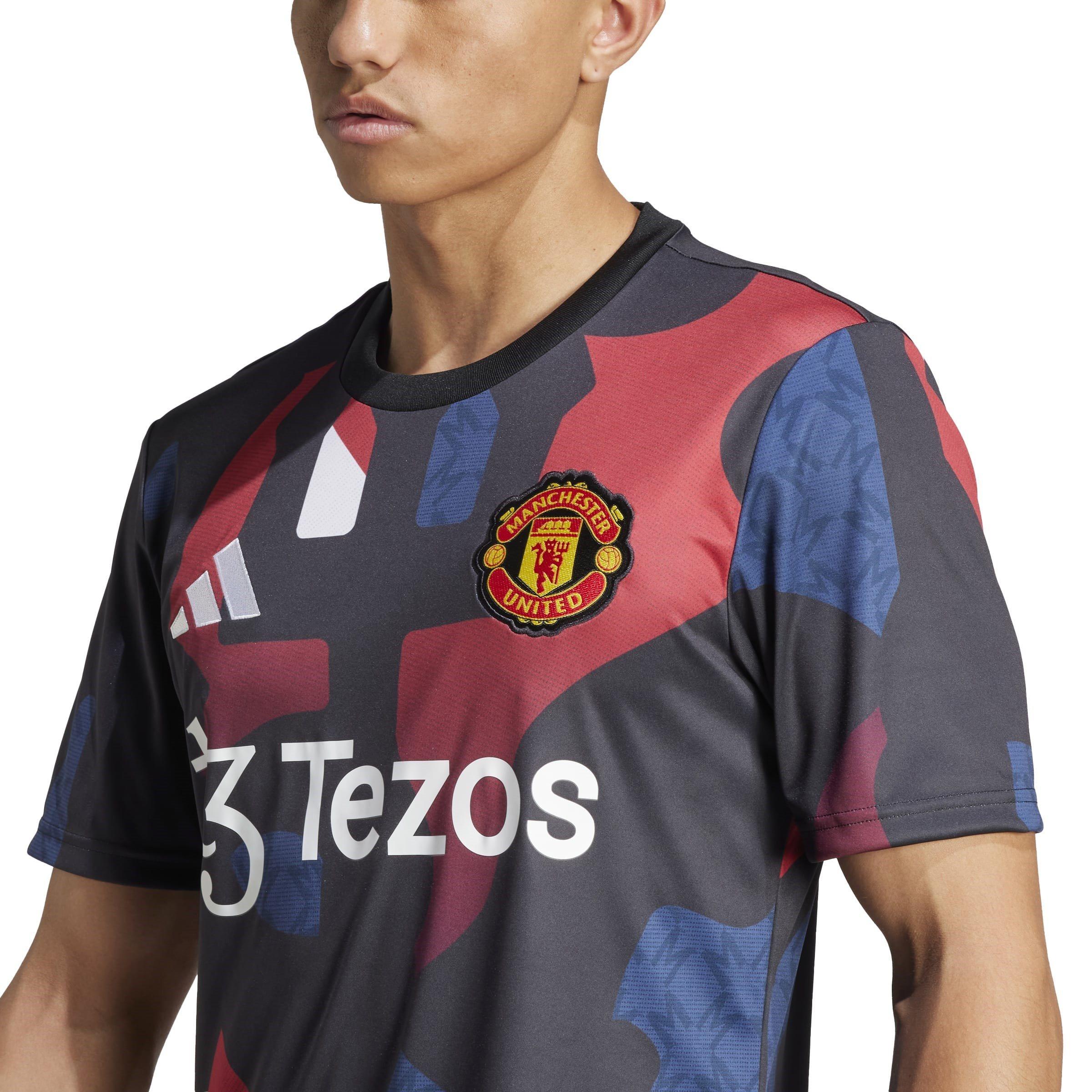 Nero/Rosso - adidas - Manchester United Prematch Shirt 2024 2025 Adults - 6