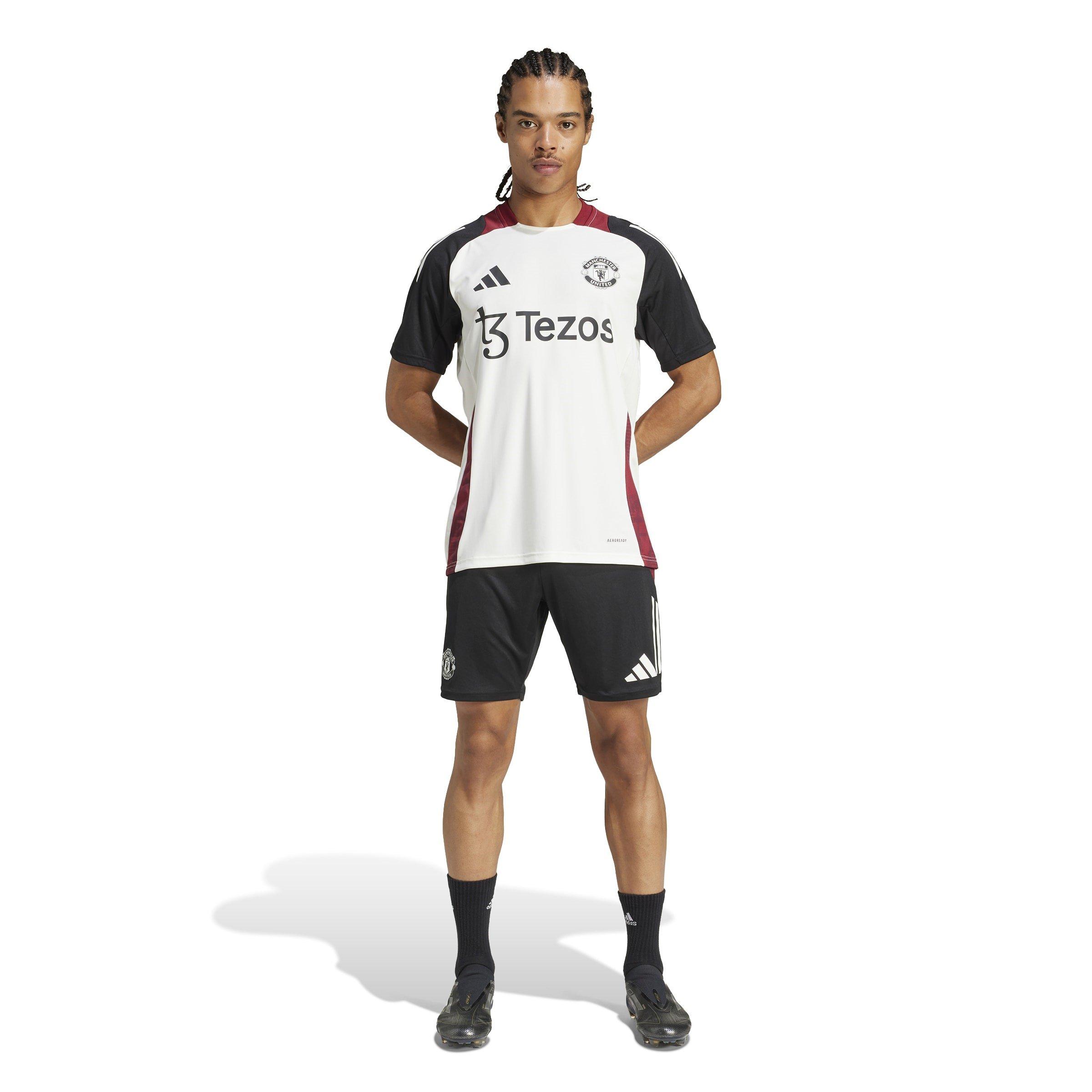 Off White/Zwart - adidas - Manchester United Training Shirt 2024 2025 Adults - 7