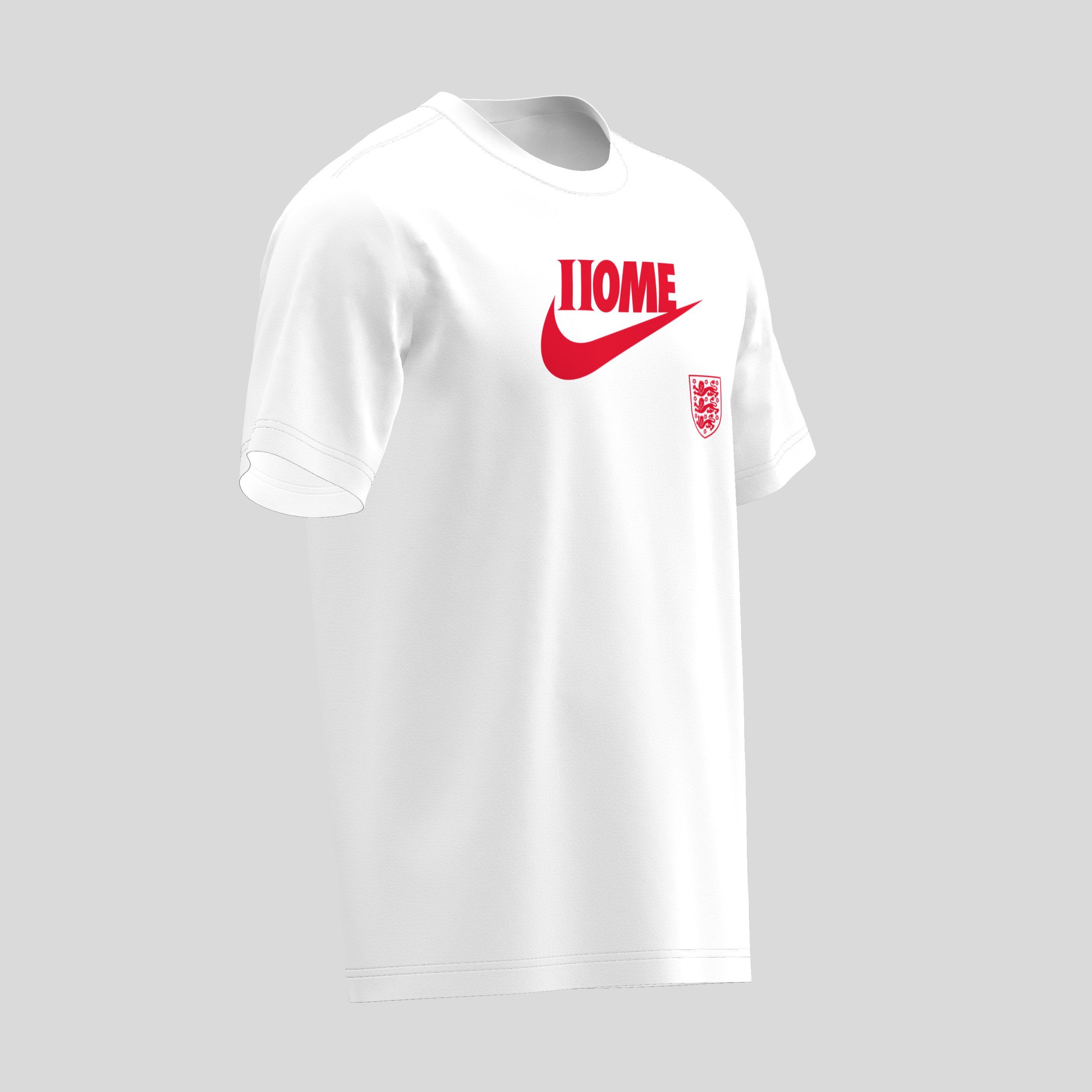 White - Nike - England Women Euros 2025 T-Shirt Mens - 4
