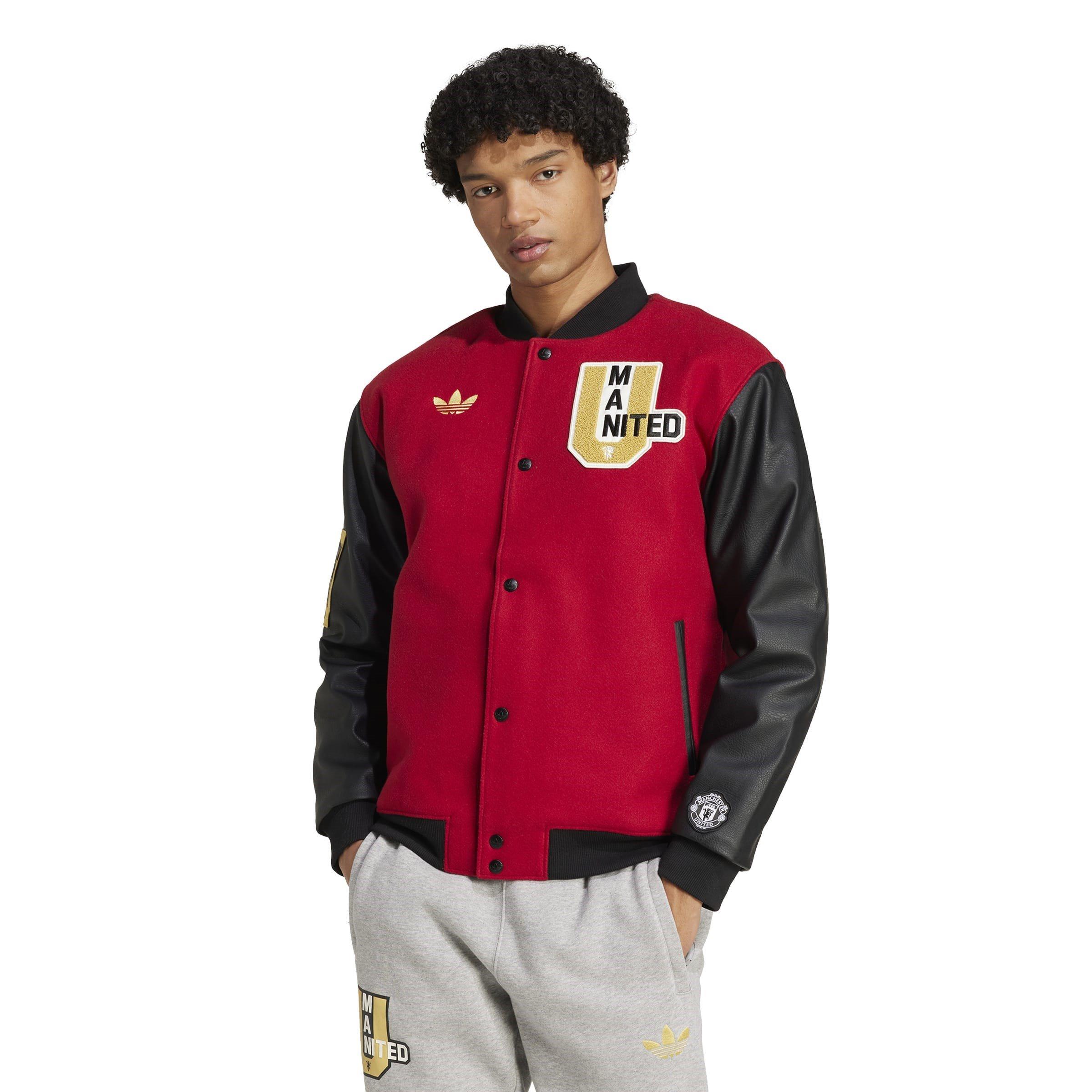 Active Maroon - adidas - Manchester United VRCT Jacket - 3