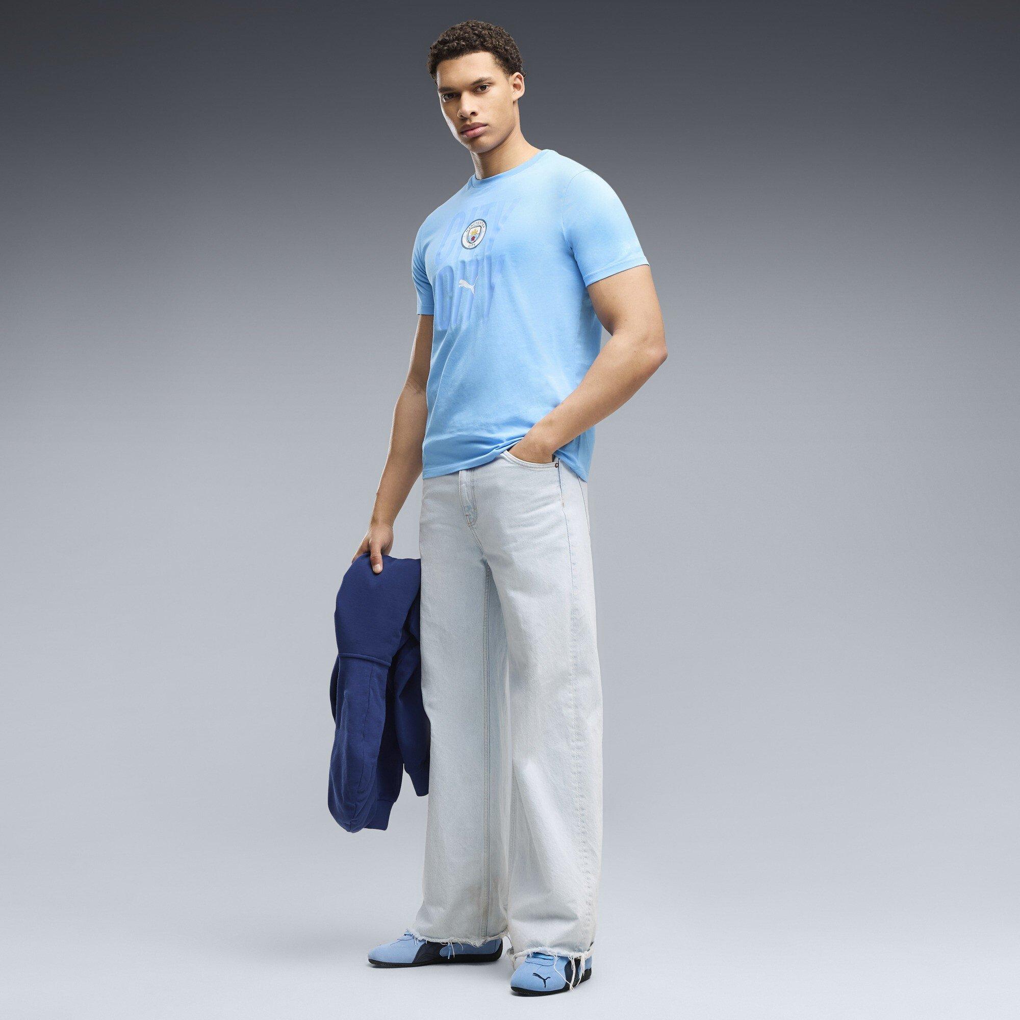 Blau/Weiß - Puma - Manchester City Culture T-Shirt Mens - 6