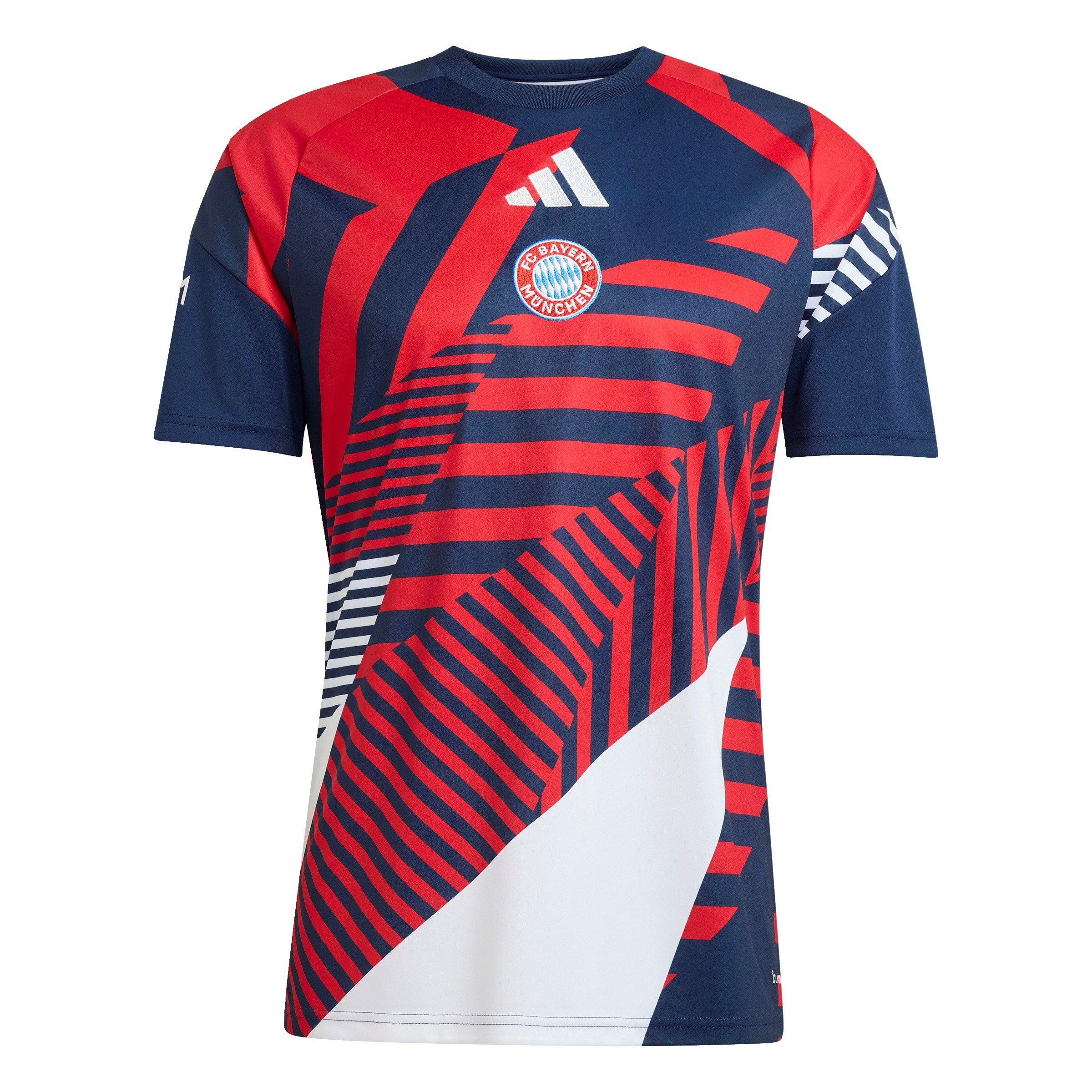 Navy/Red - adidas - Mens Bayern Munich Pre Match Football Shirt 2026 2027 - 1