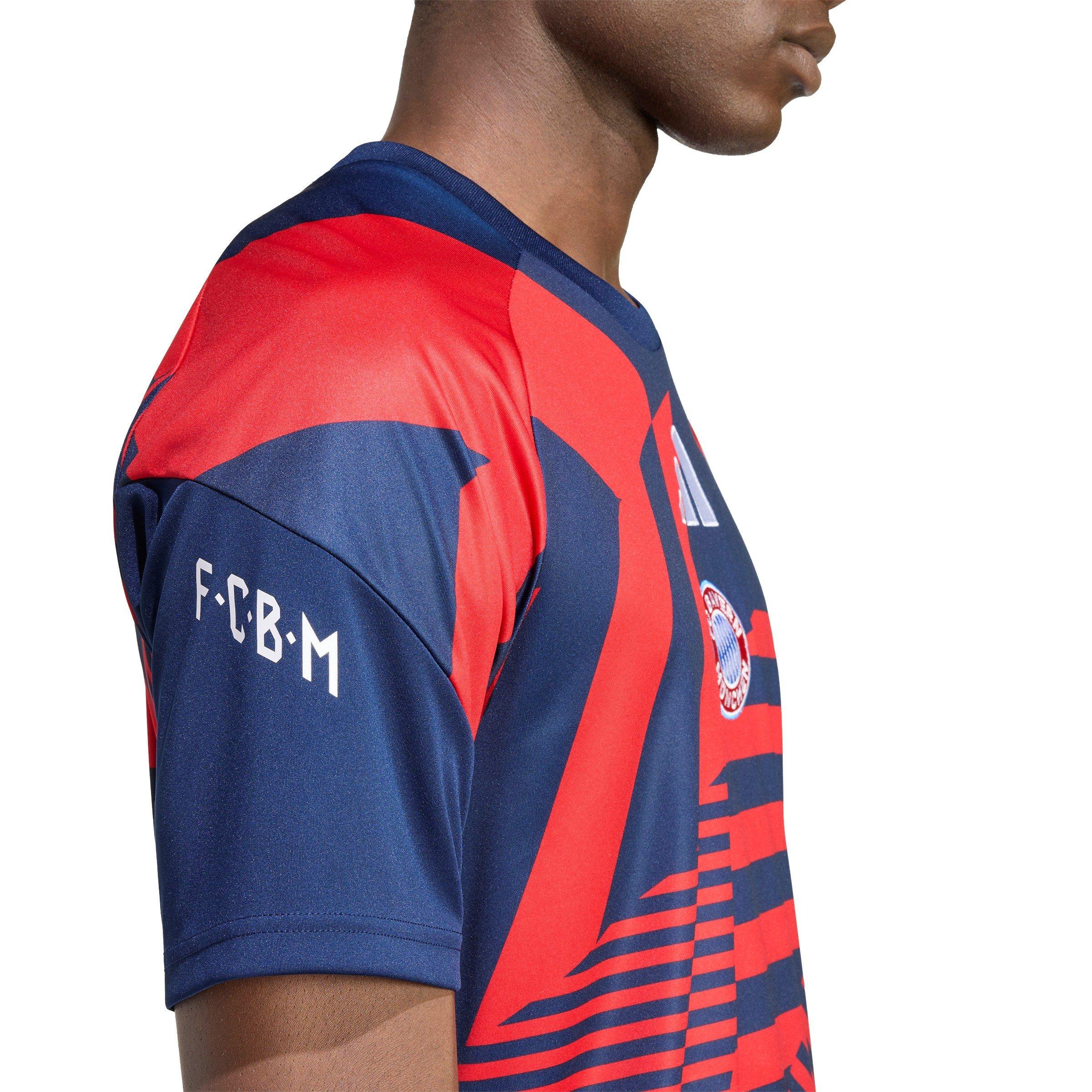 Navy/Red - adidas - Mens Bayern Munich Pre Match Football Shirt 2026 2027 - 6