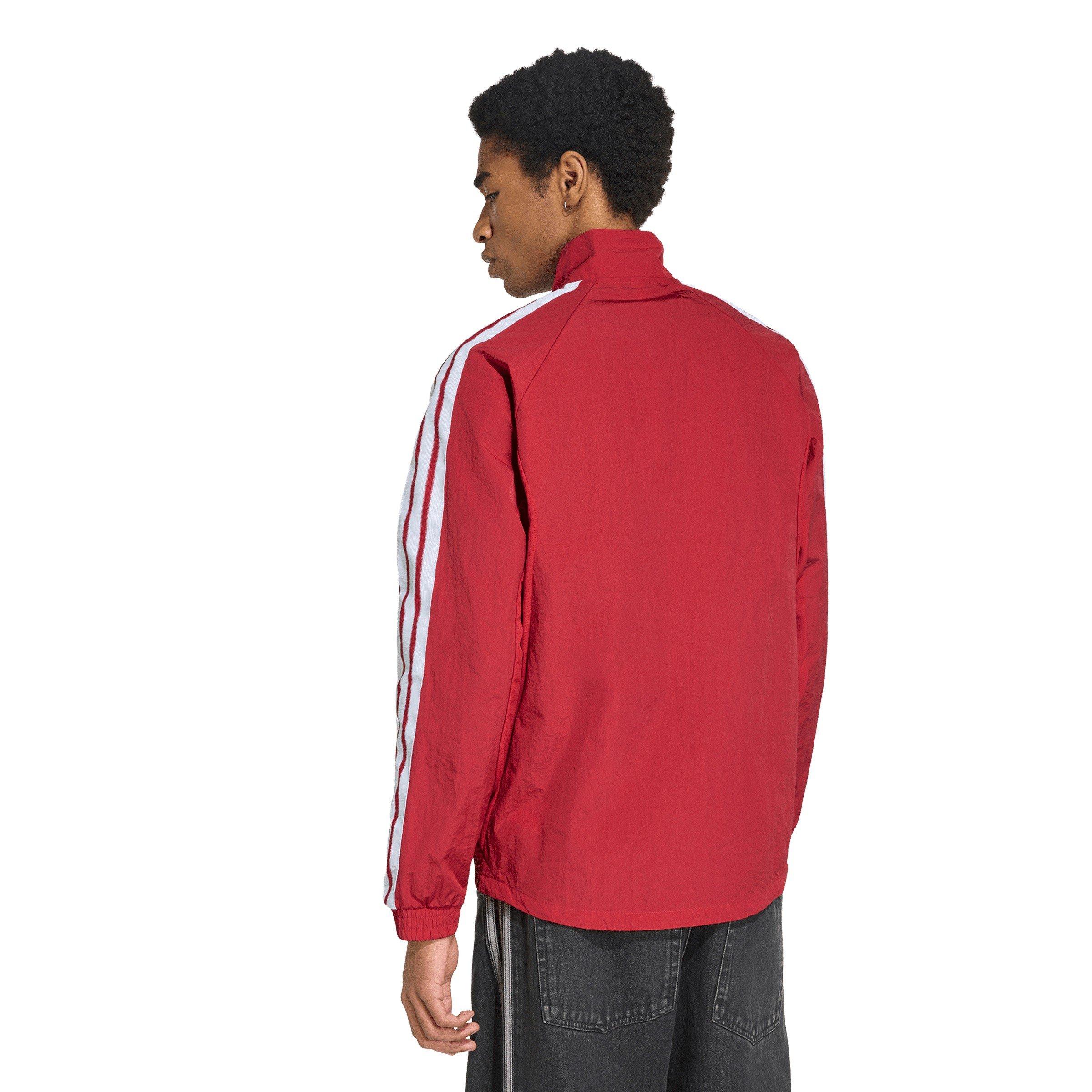 Rood/Wit - adidas - Mens Manchester United Licensed Pre-Match Tracksuit Top 2026 2027 - 3