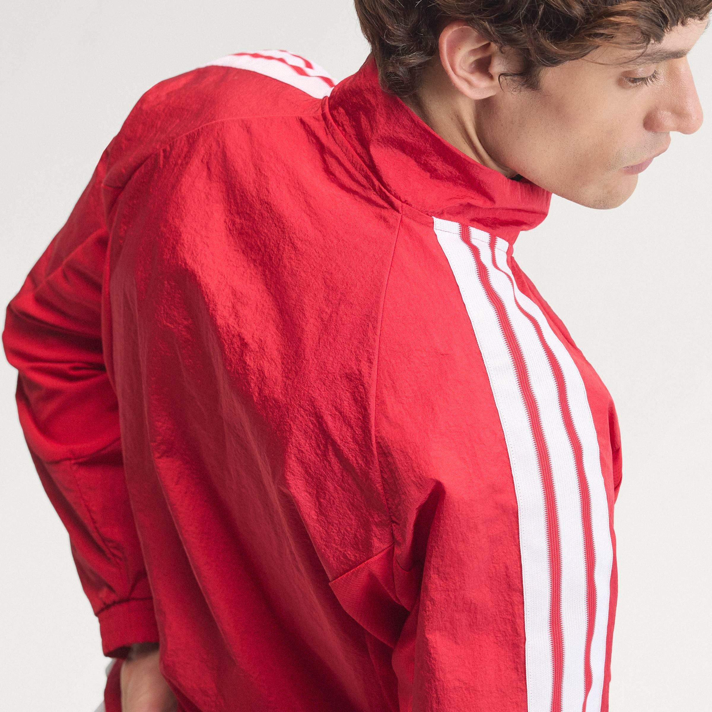 Rood/Wit - adidas - Mens Manchester United Licensed Pre-Match Tracksuit Top 2026 2027 - 10