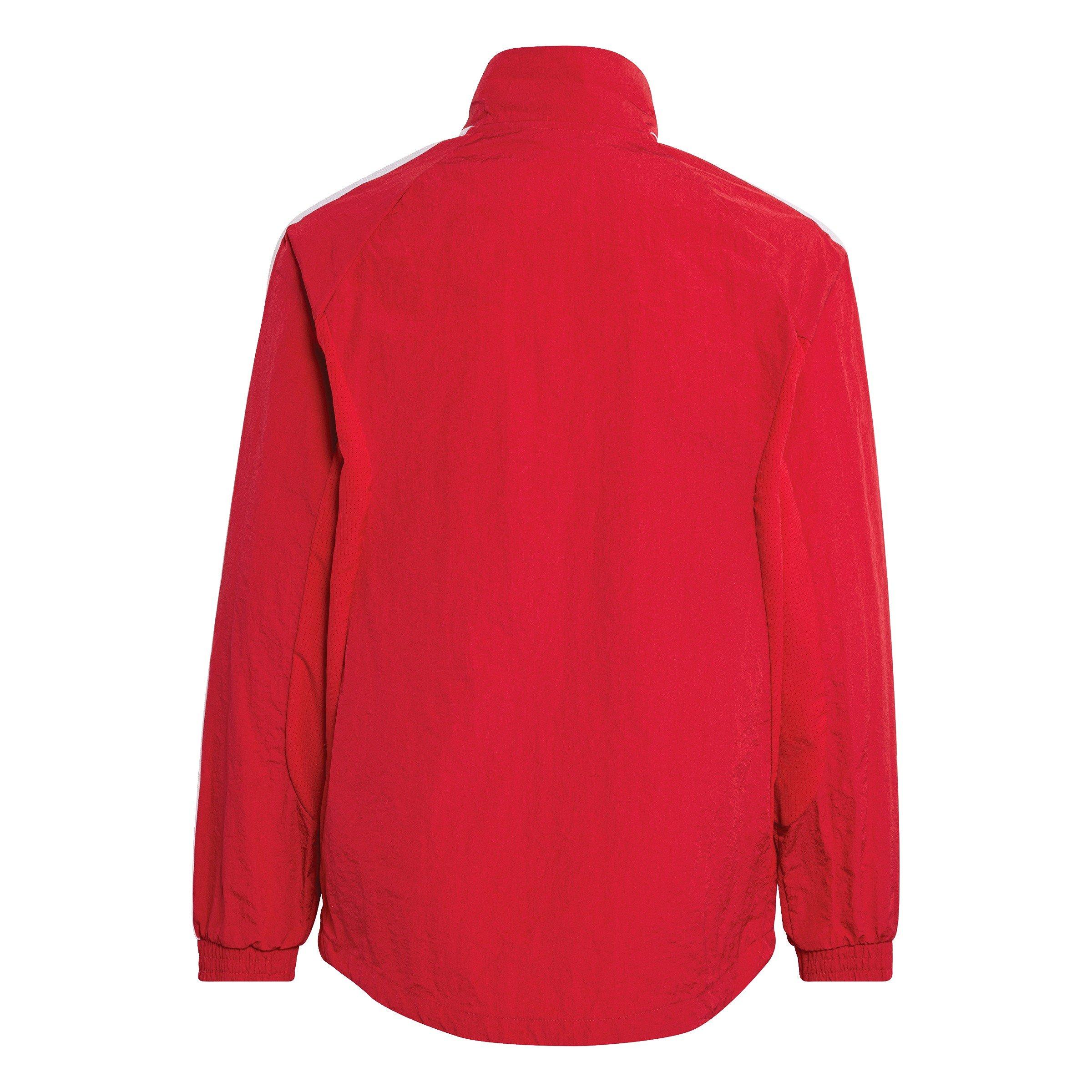 Rød/Hvid - adidas - Kids Manchester United Licensed Pre-Match Tracksuit Top 2026 2027 - 2