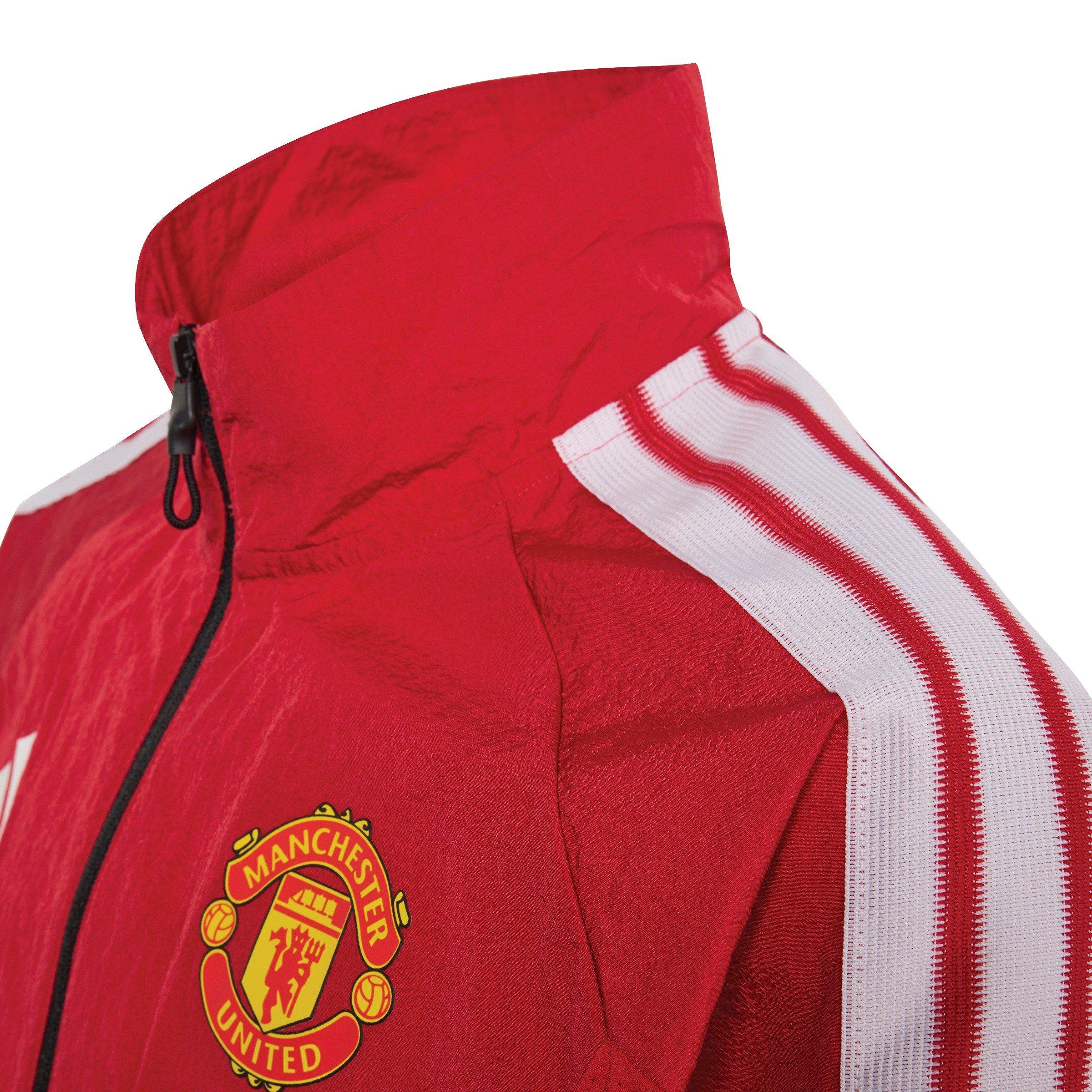 Rød/Hvid - adidas - Kids Manchester United Licensed Pre-Match Tracksuit Top 2026 2027 - 3