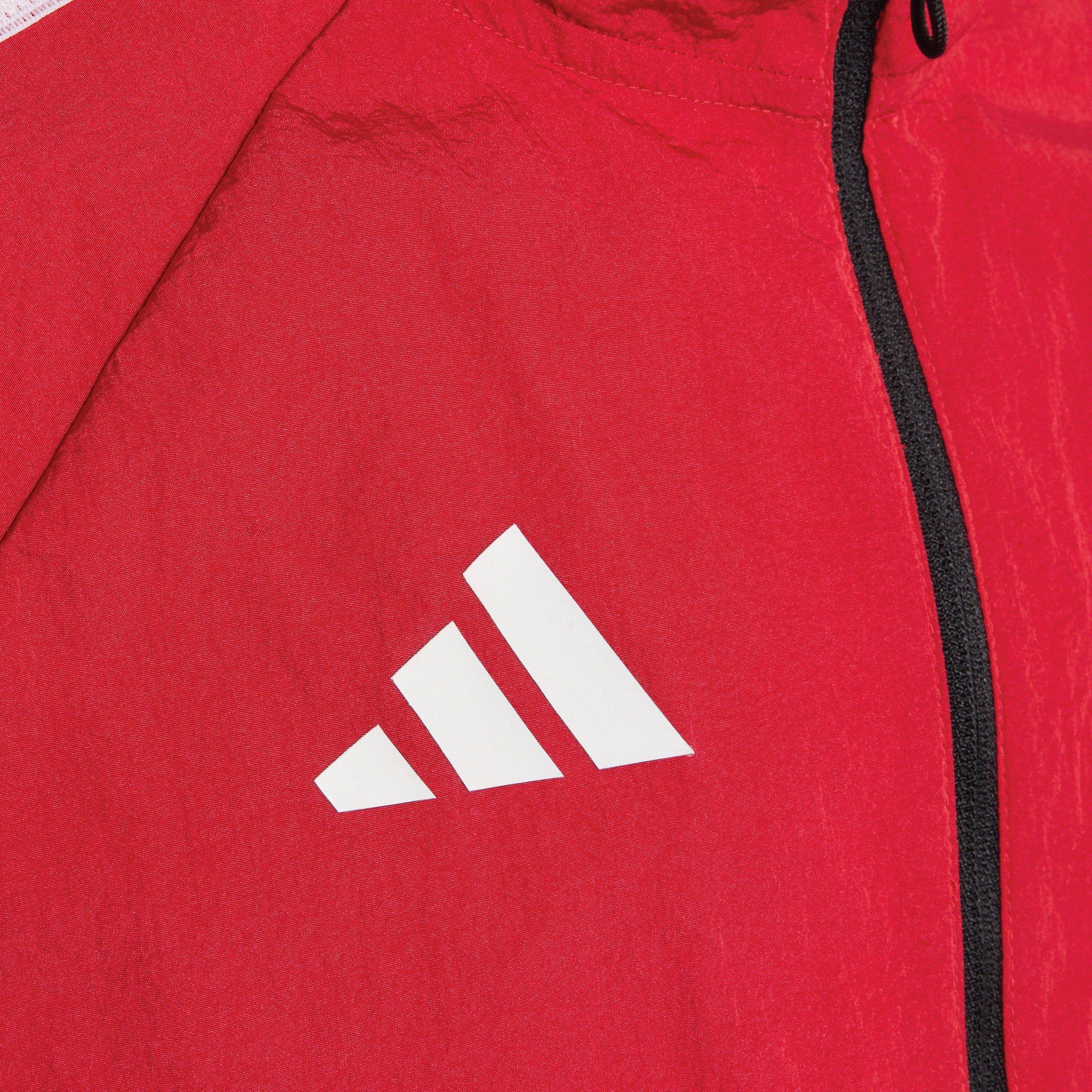 Rød/Hvid - adidas - Kids Manchester United Licensed Pre-Match Tracksuit Top 2026 2027 - 4
