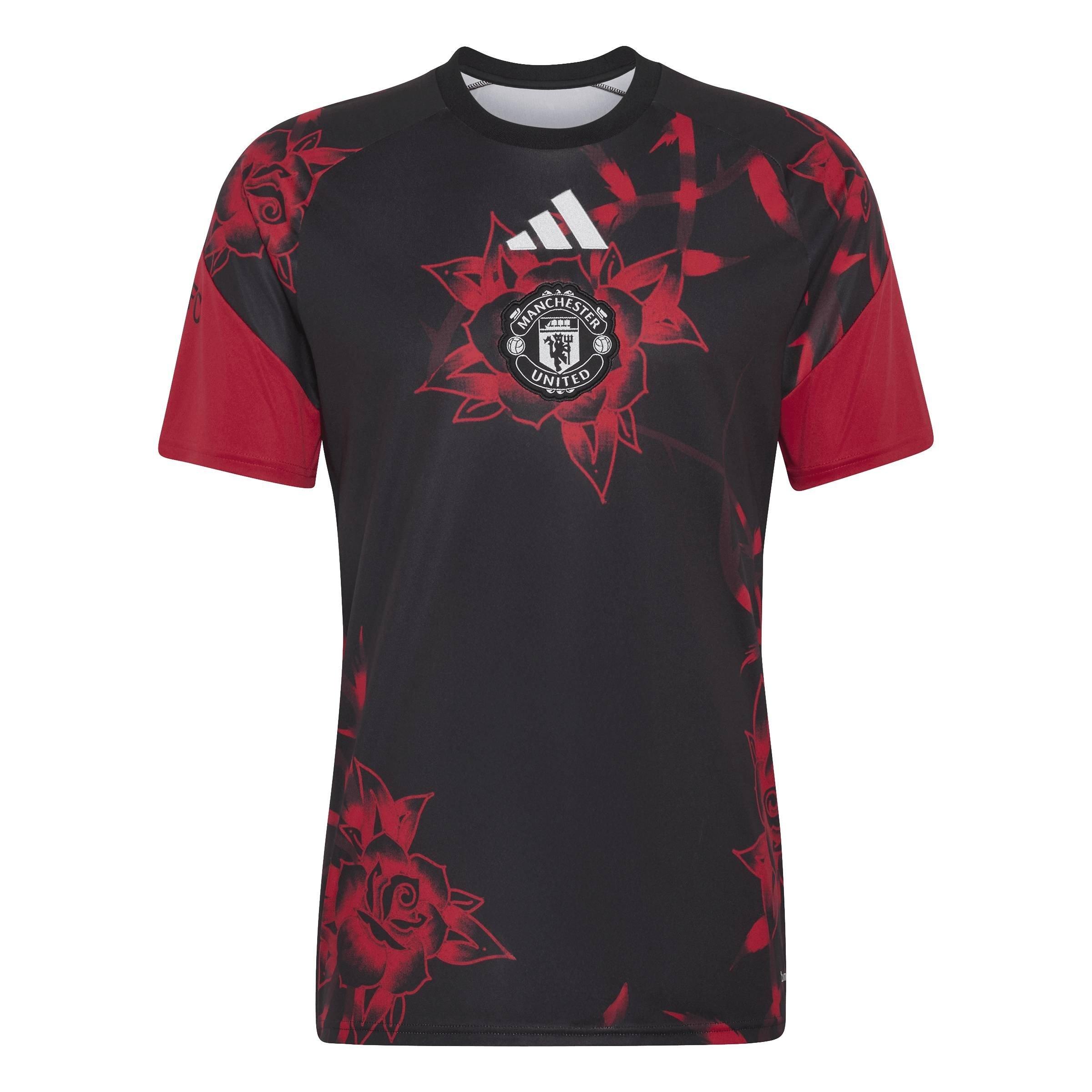 Adidas Men's Manchester United Pre Match Shirt 2026/27 - Black/Red - M