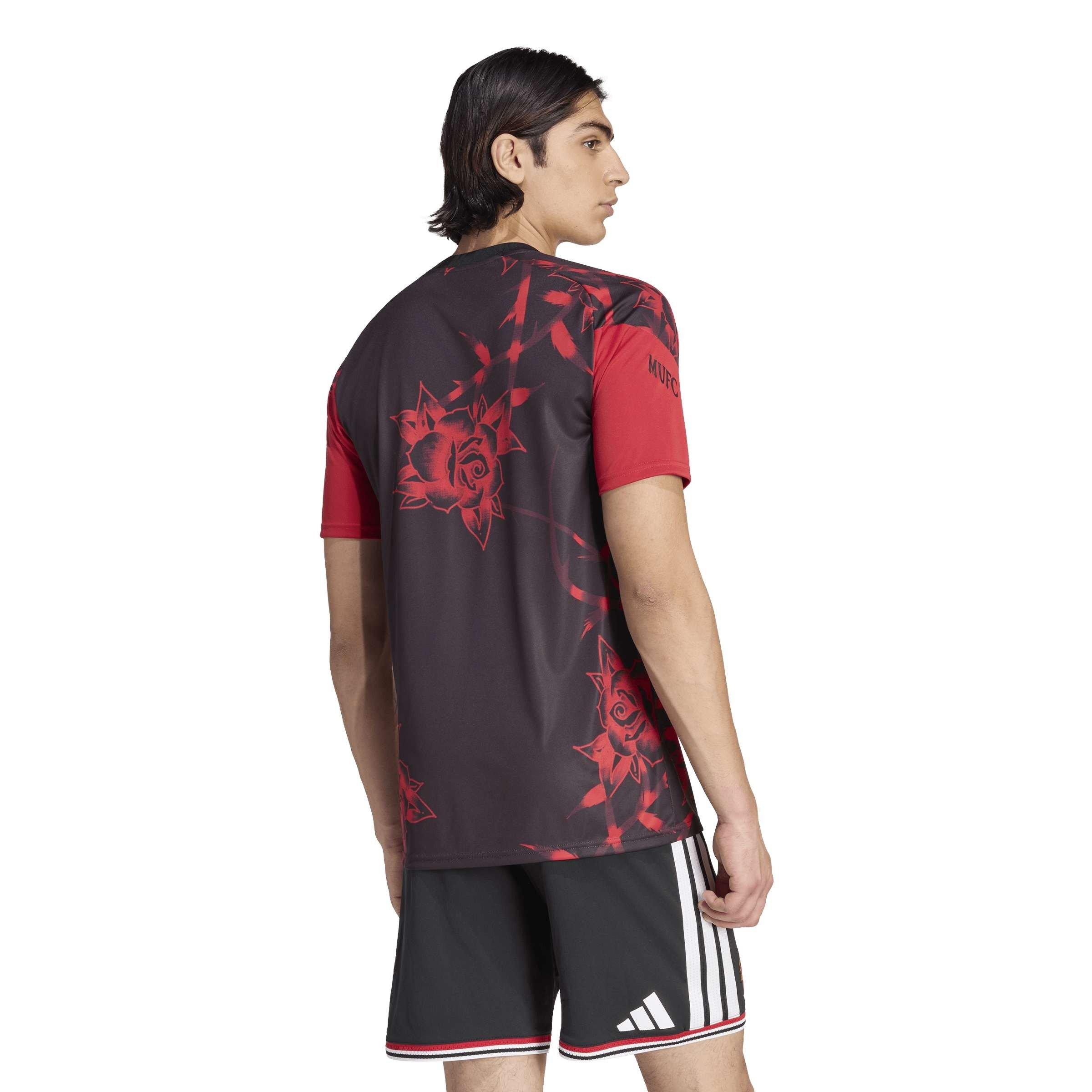 Black/Red - adidas - Manchester United Pre Match Shirt 2026/27 Mens - 4