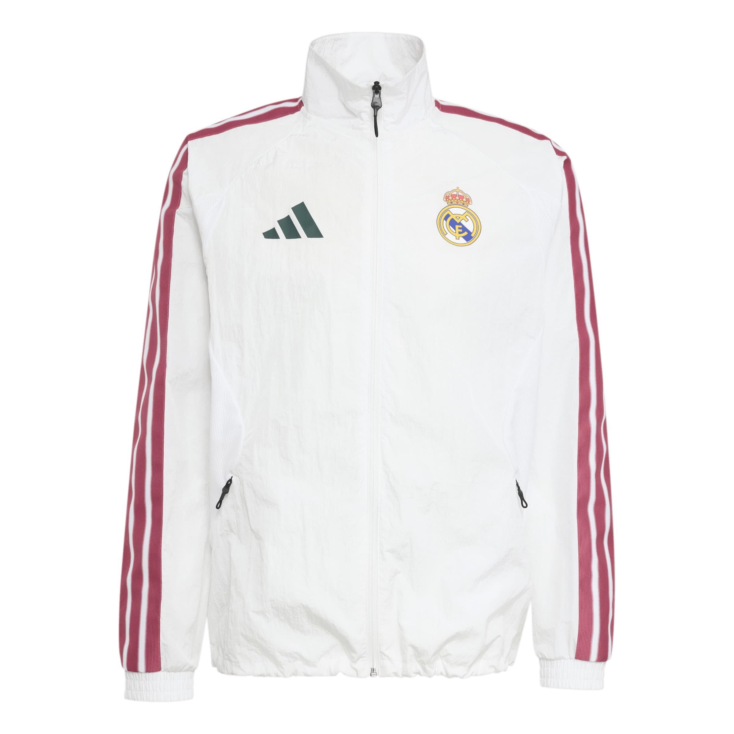 White/Green - adidas - Real Madrid Anthem Jacket 2026/27 Mens - 1