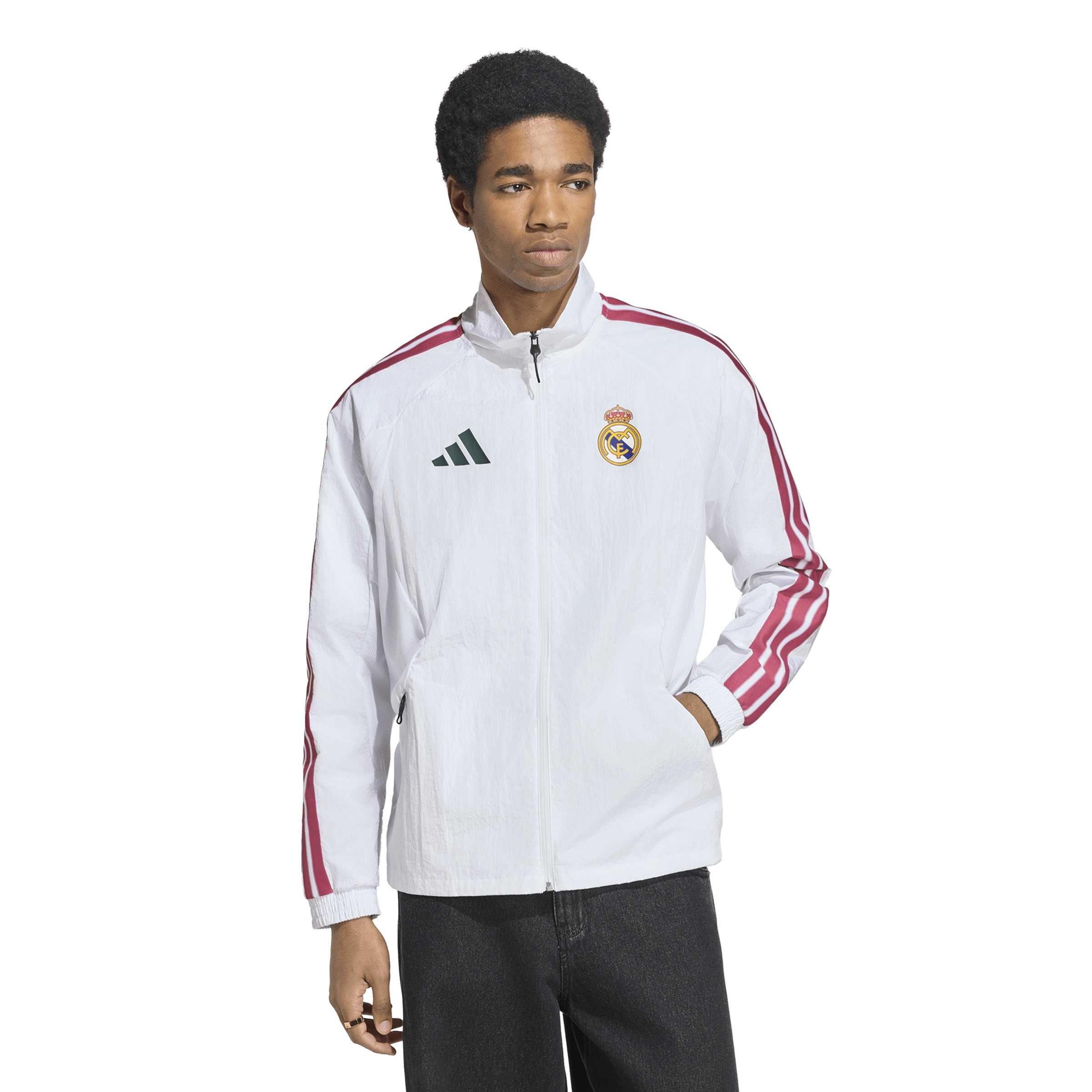 White/Green - adidas - Real Madrid Anthem Jacket 2026/27 Mens - 2