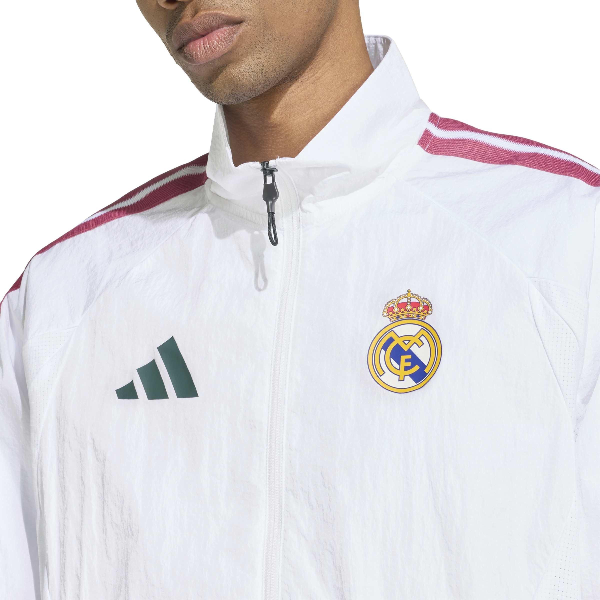 White/Green - adidas - Real Madrid Anthem Jacket 2026/27 Mens - 5