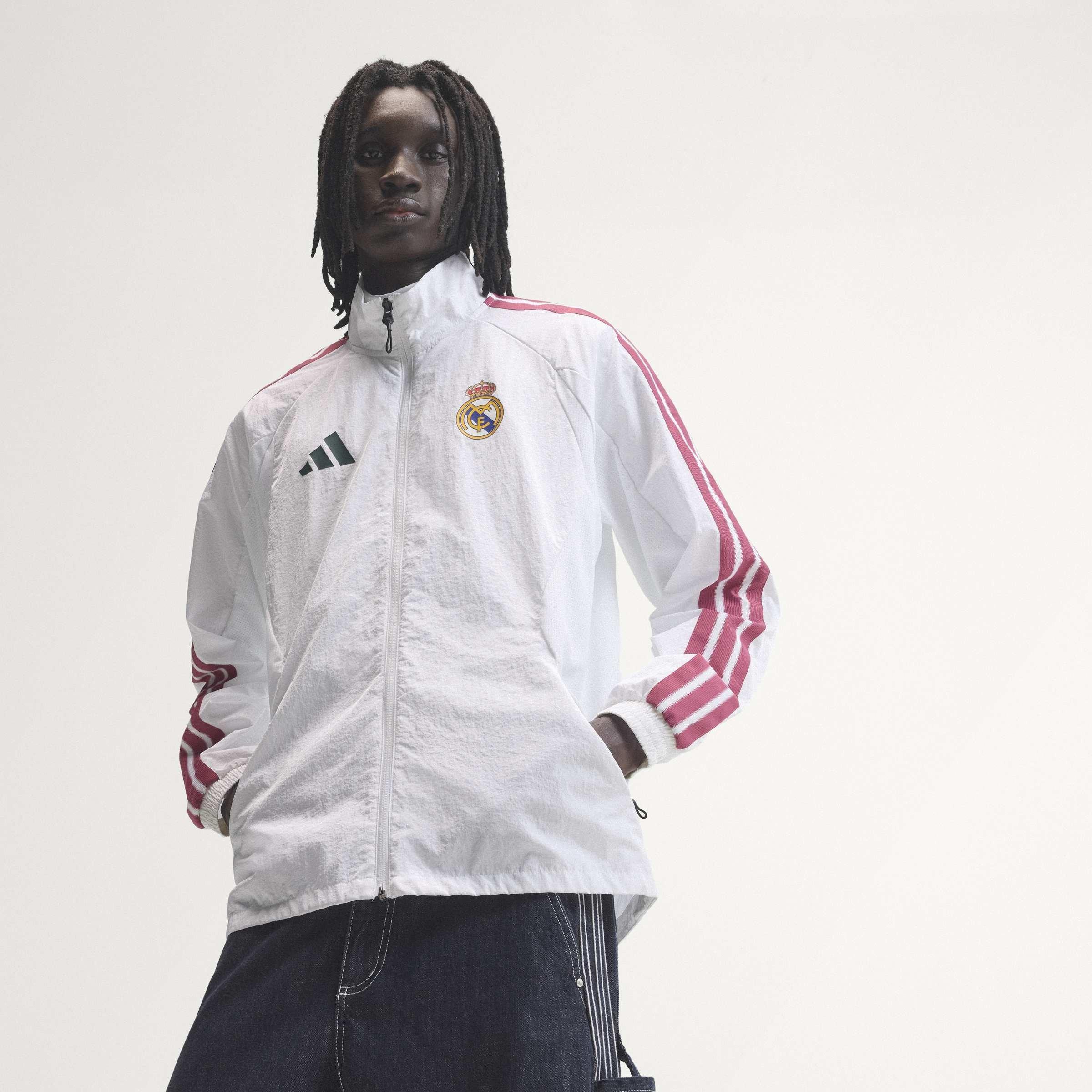 White/Green - adidas - Real Madrid Anthem Jacket 2026/27 Mens - 8