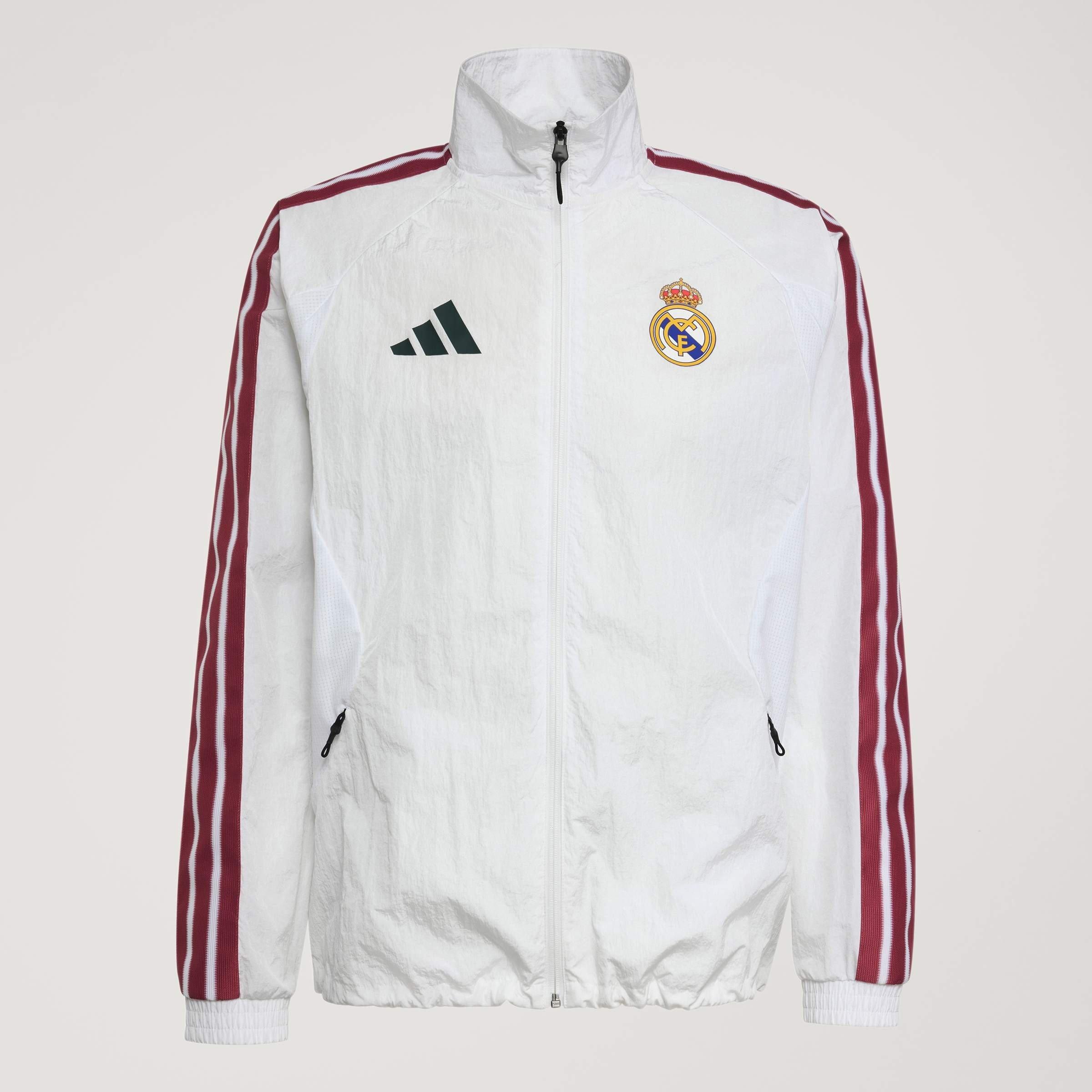 White/Green - adidas - Real Madrid Anthem Jacket 2026/27 Mens - 9