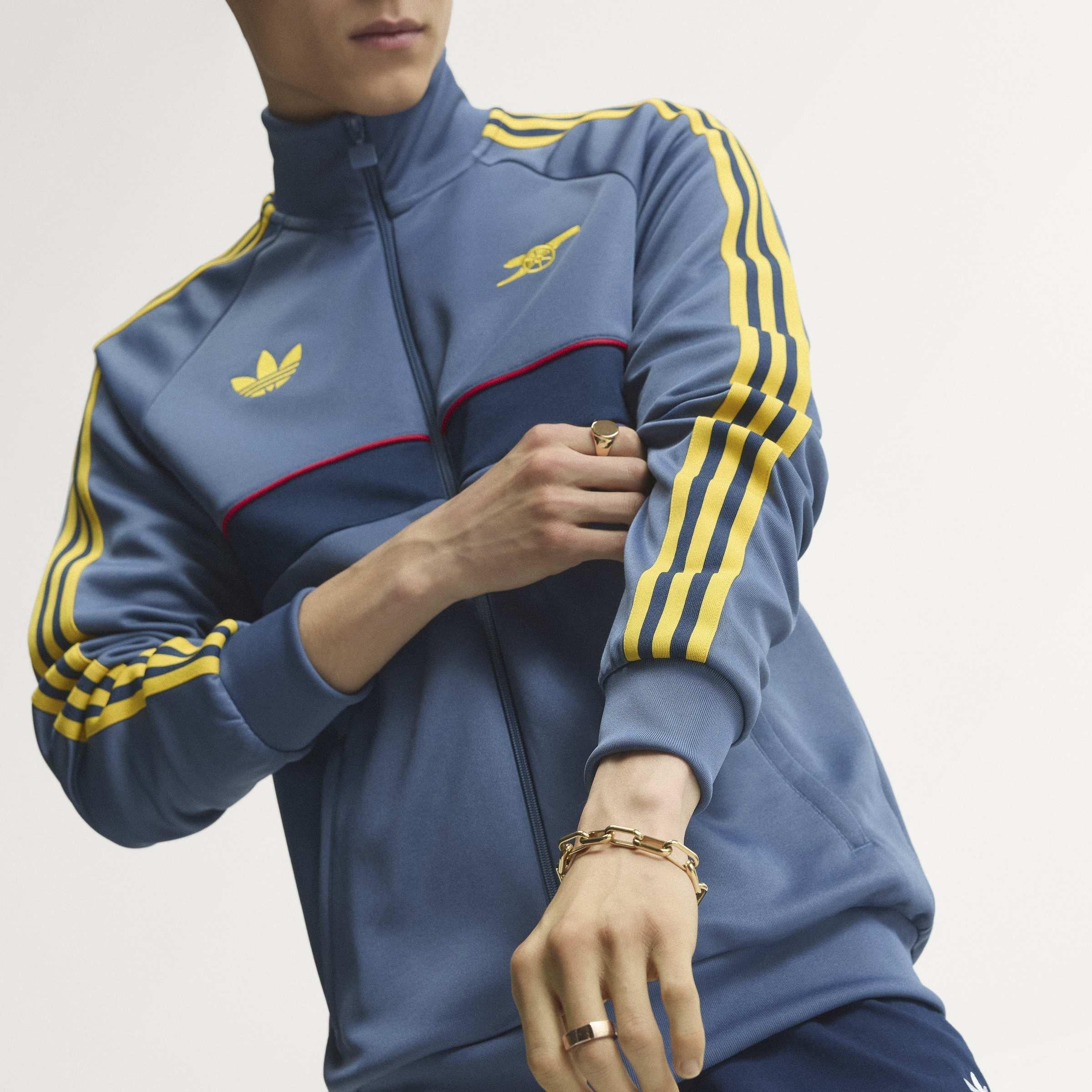 Navy/Hvid - adidas - Arsenal Originals Tracksuit Top Mens - 11