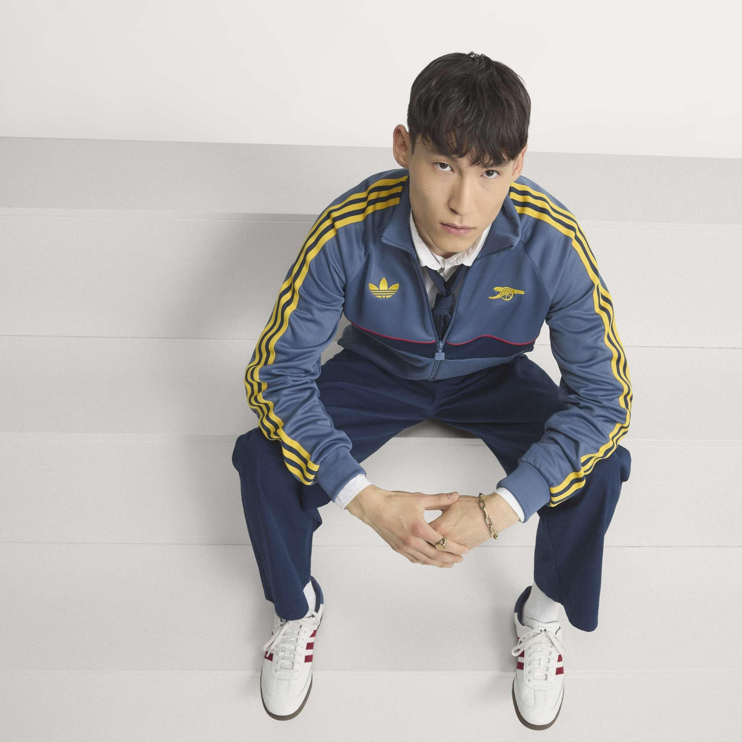 Navy/Hvid - adidas - Arsenal Originals Tracksuit Top Mens - 12