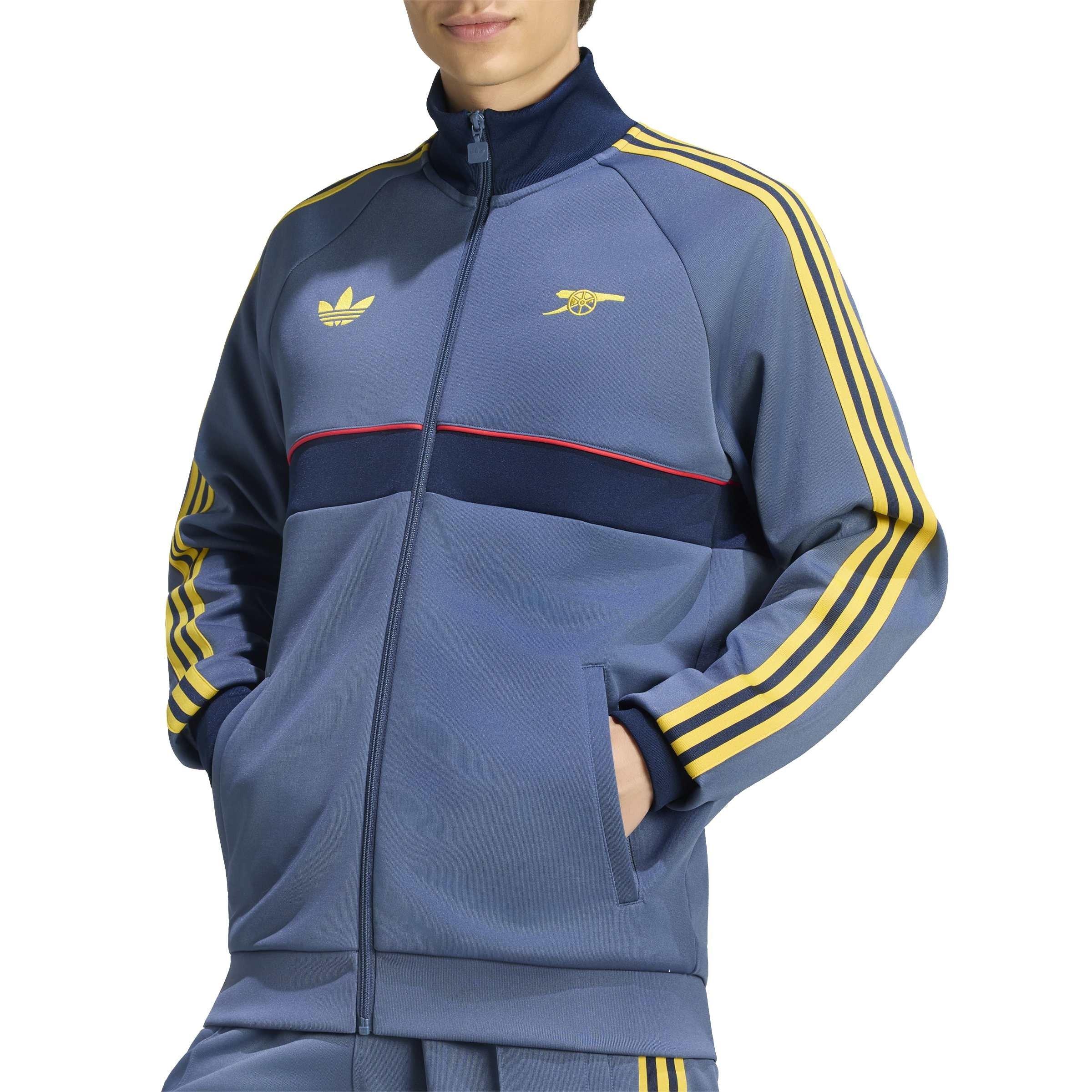 Navy/Hvid - adidas - Arsenal Originals Tracksuit Top Mens - 4