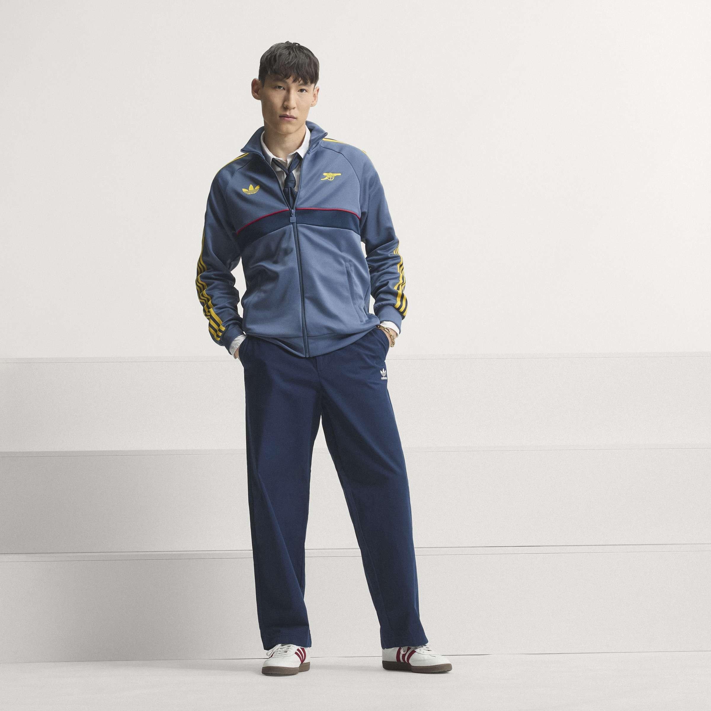 Navy/Hvid - adidas - Arsenal Originals Tracksuit Top Mens - 7