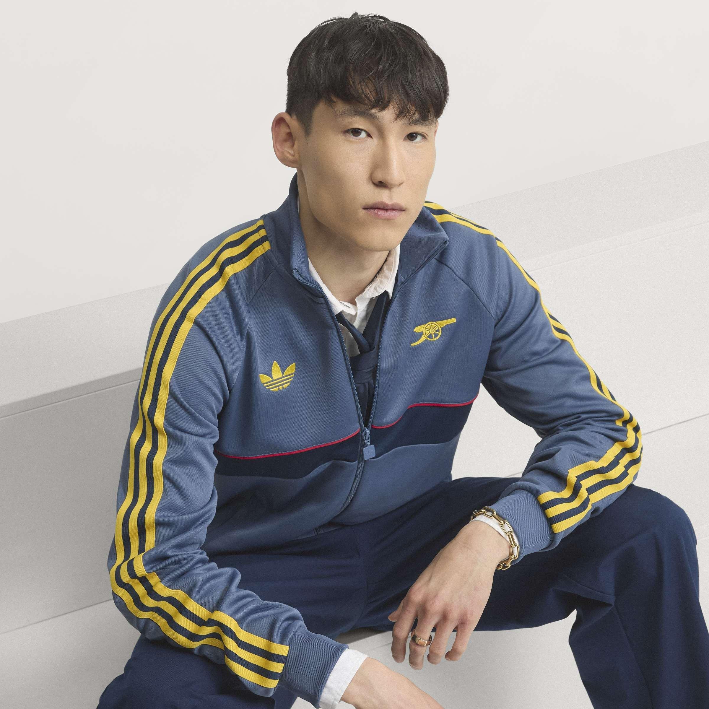 Navy/Hvid - adidas - Arsenal Originals Tracksuit Top Mens - 8