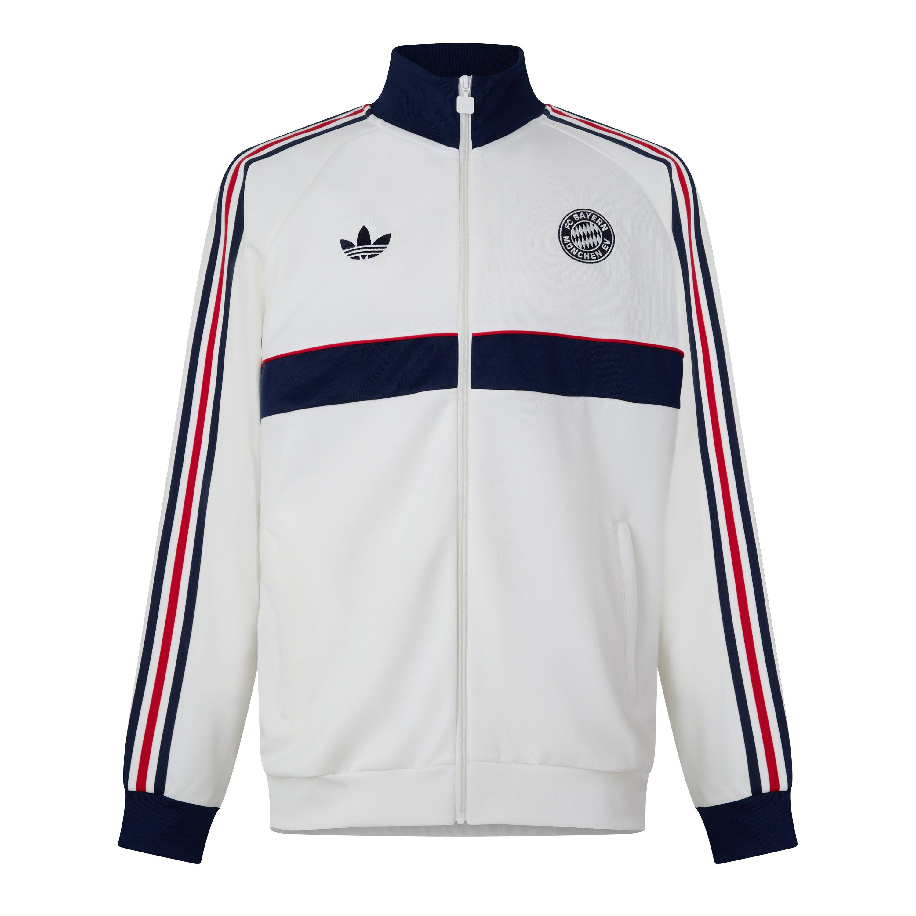 White/Navy - adidas - Bayern Munich Originals Tracksuit Top Mens - 1
