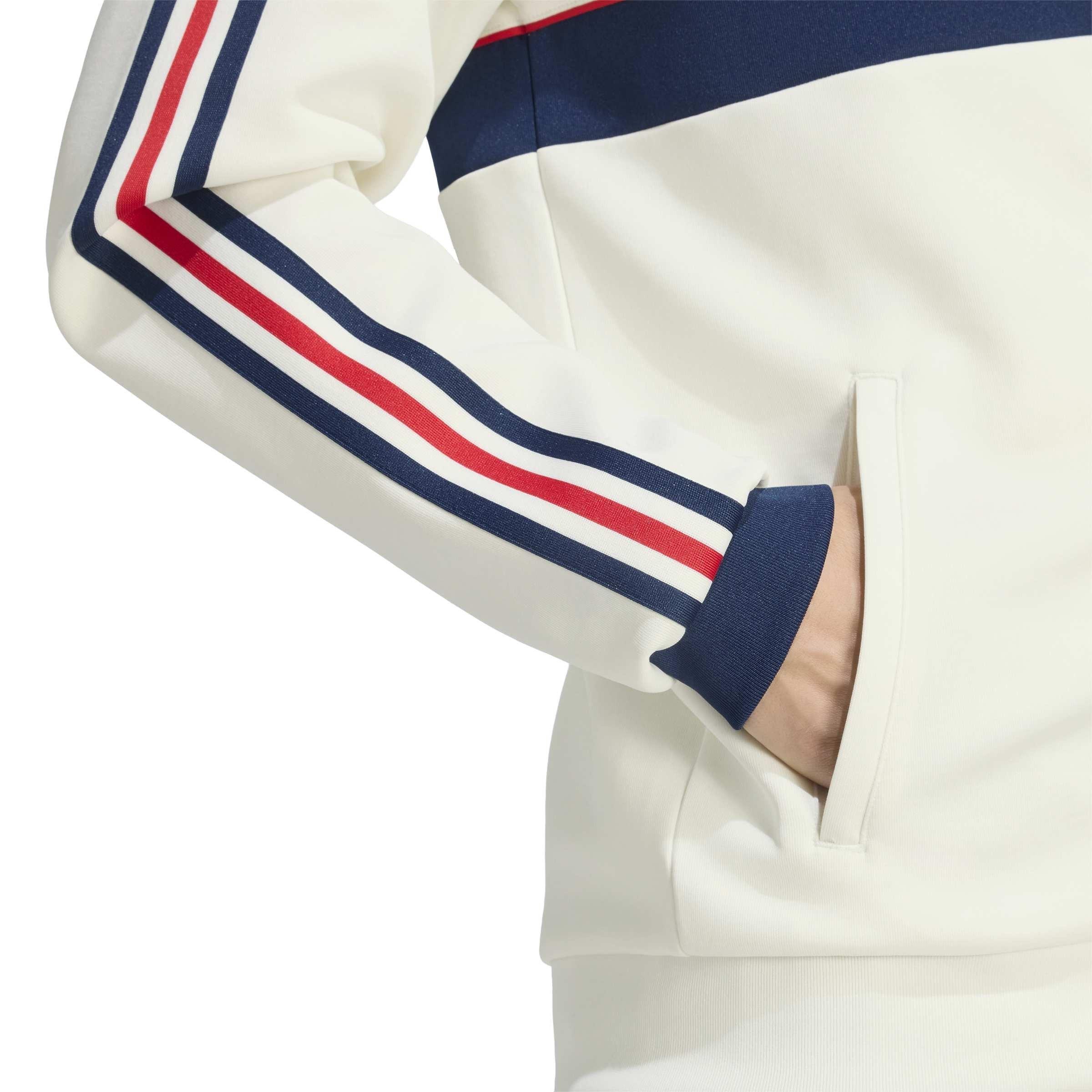 Hvid/Marineblå - adidas - Men's OG Bayern Munich Long-Sleeve Slim-Fit Tracksuit Top - 6