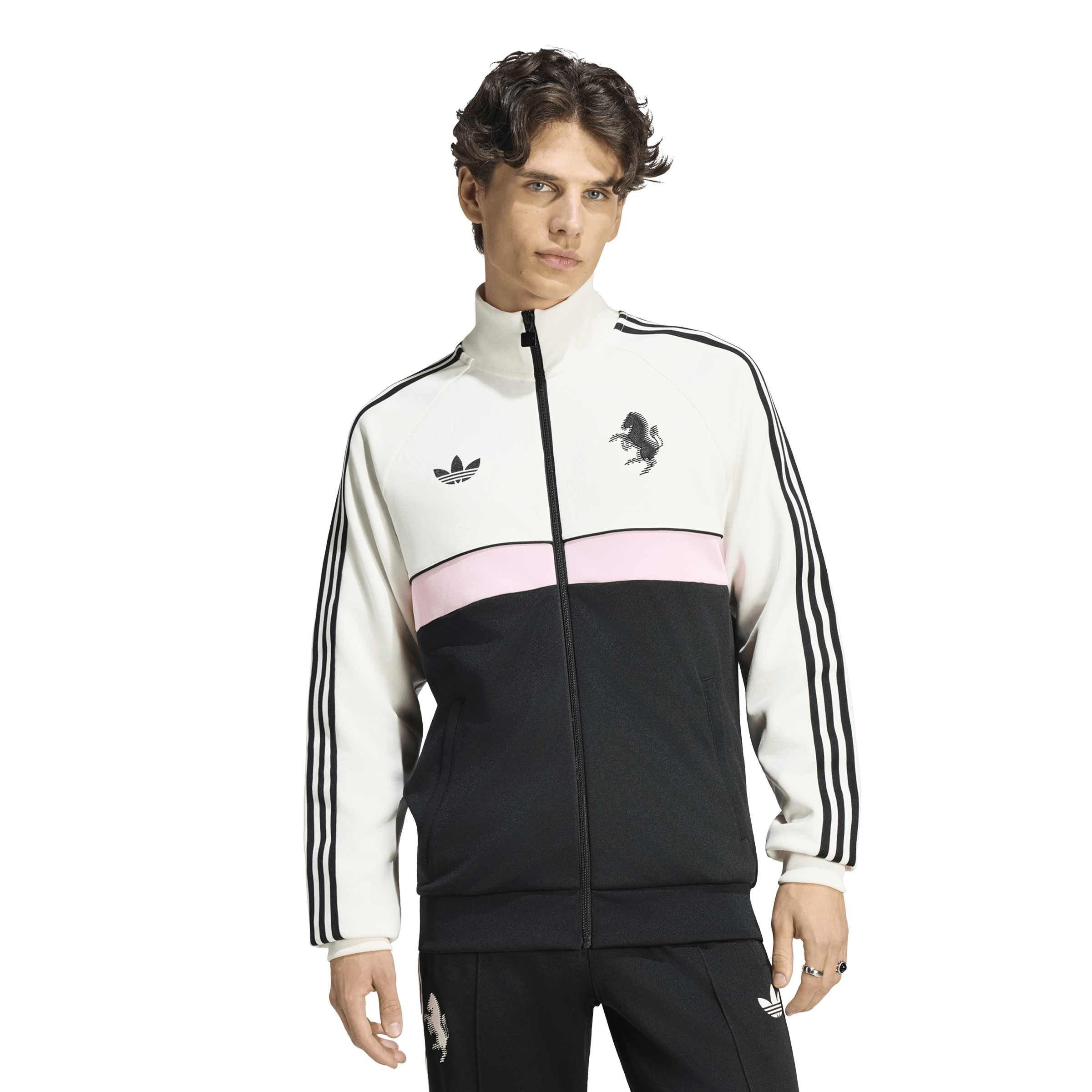 Blanc/Noir - adidas - Juventus Originals Tracksuit Top Mens - 2