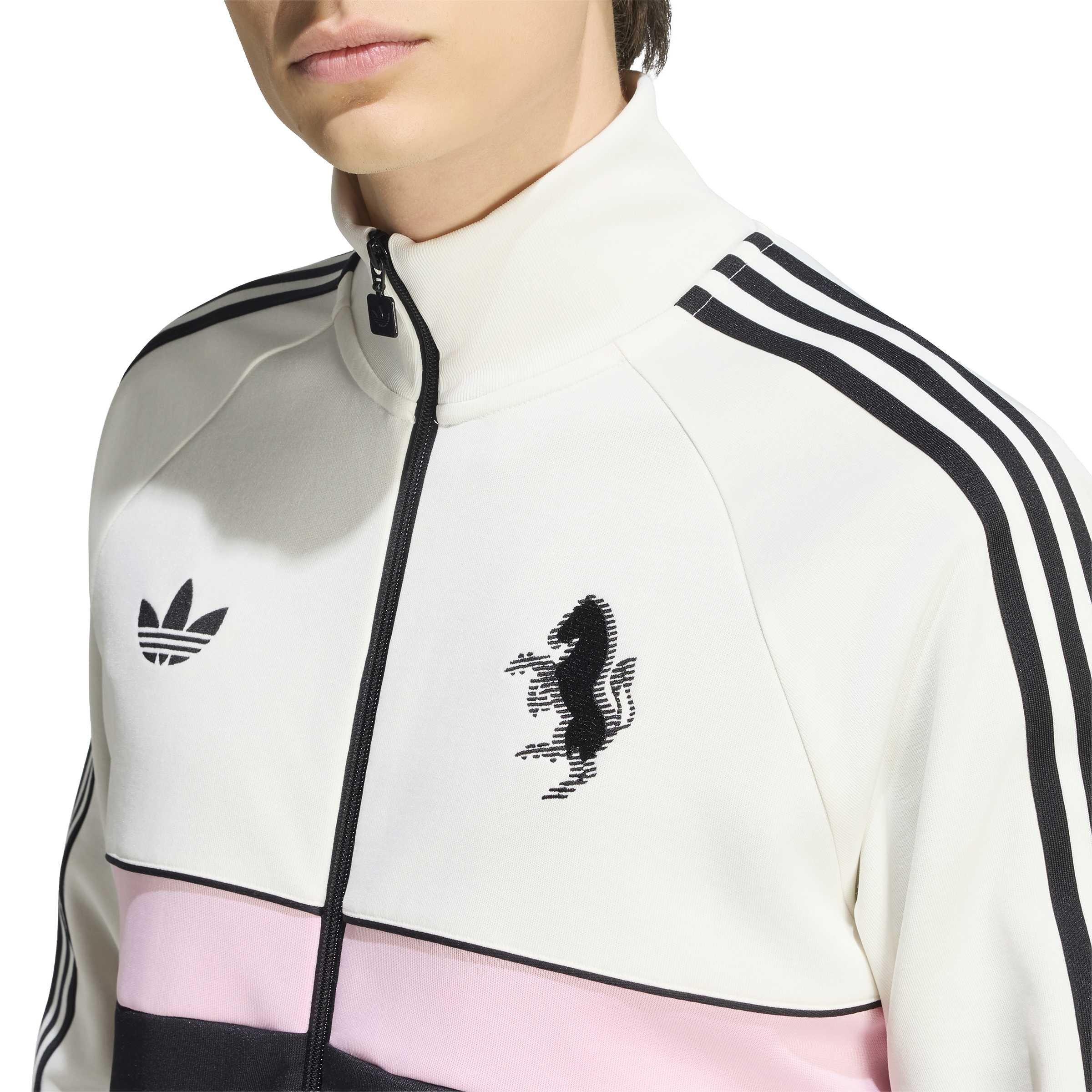 Blanc/Noir - adidas - Juventus Originals Tracksuit Top Mens - 4