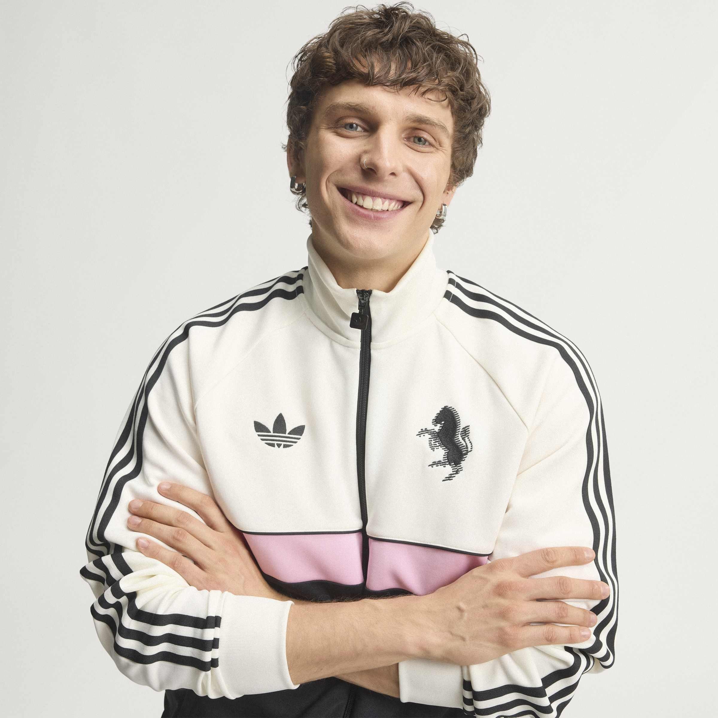 Blanc/Noir - adidas - Juventus Originals Tracksuit Top Mens - 8