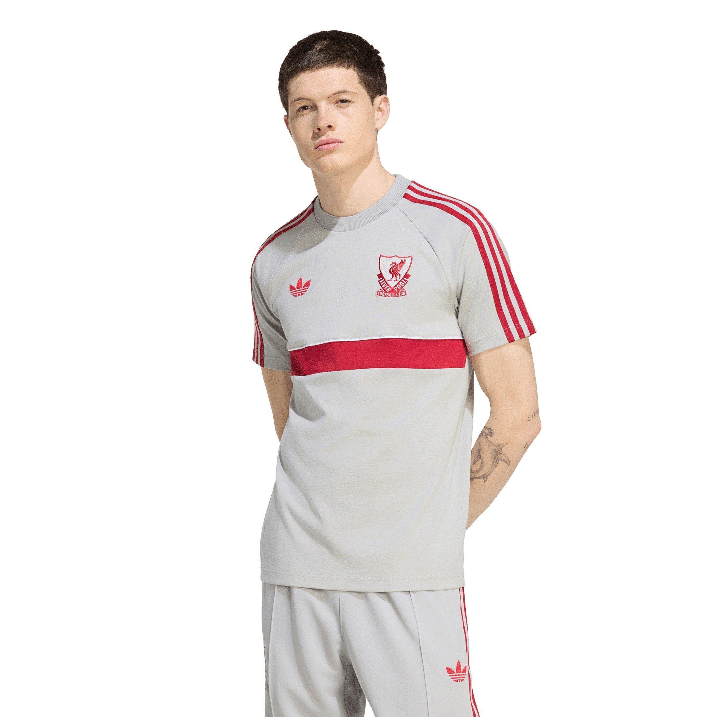 Grey/Red - adidas - Liverpool Originals T-Shirt Mens - 2