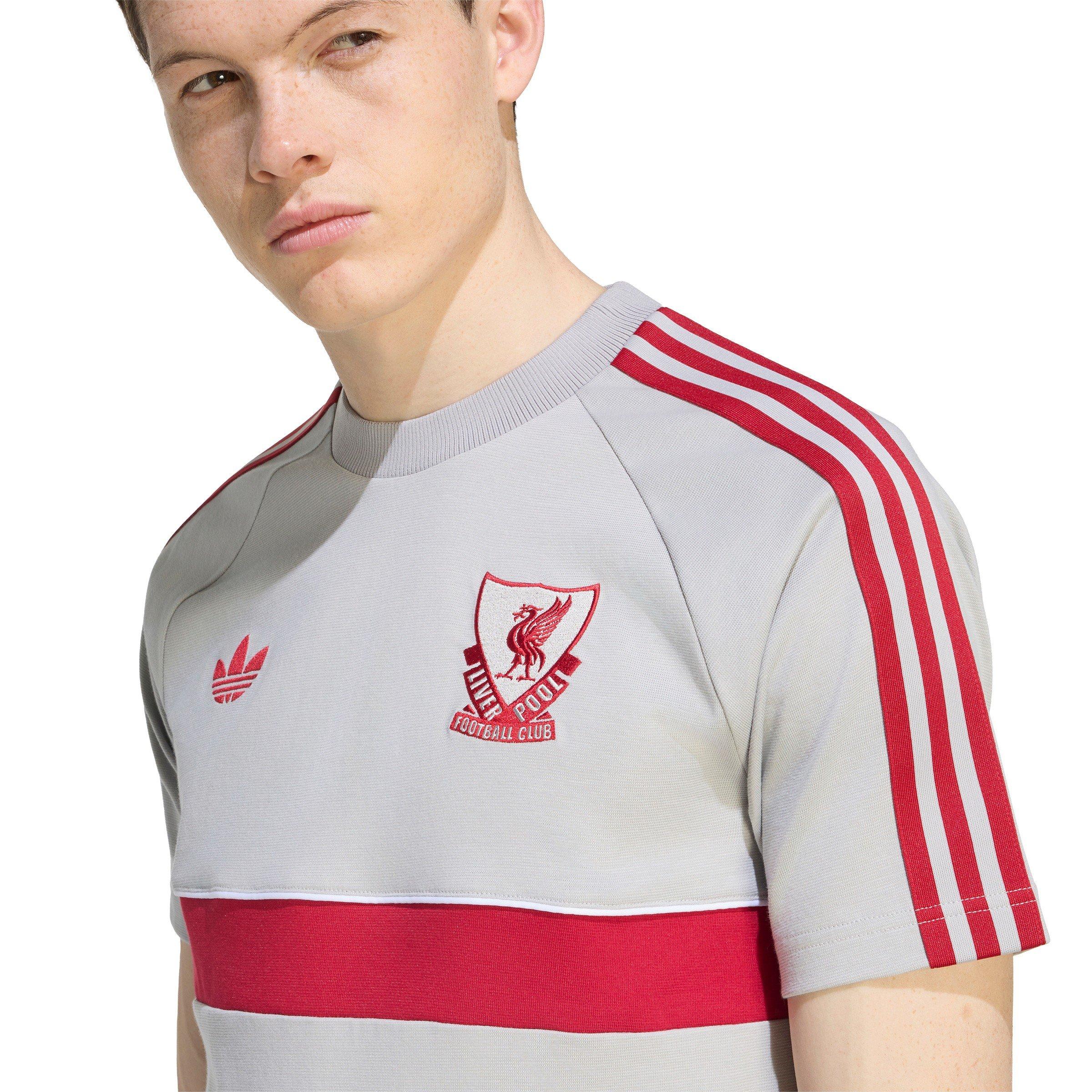 Grey/Red - adidas - Liverpool Originals T-Shirt Mens - 5