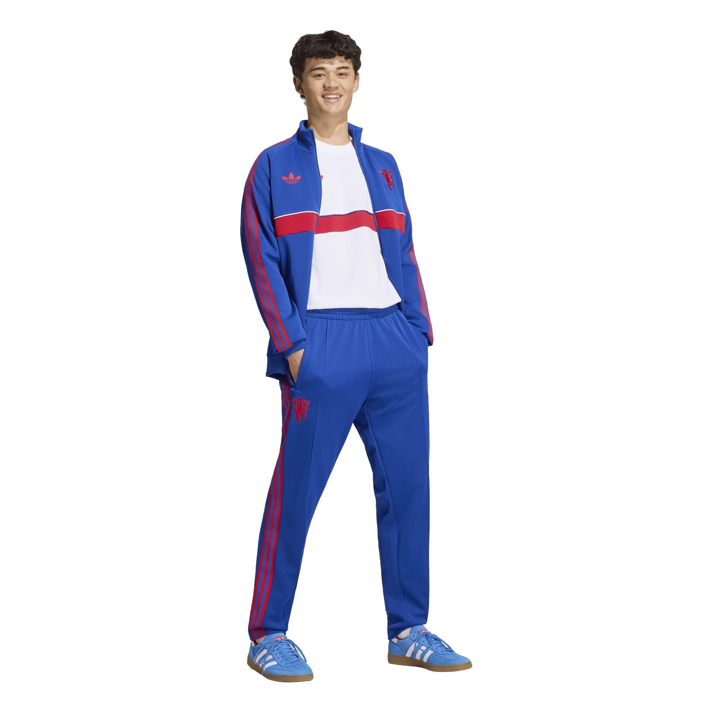 Bleu/Rouge - adidas - Manchester United Originals Tracksuit Top Mens - 6