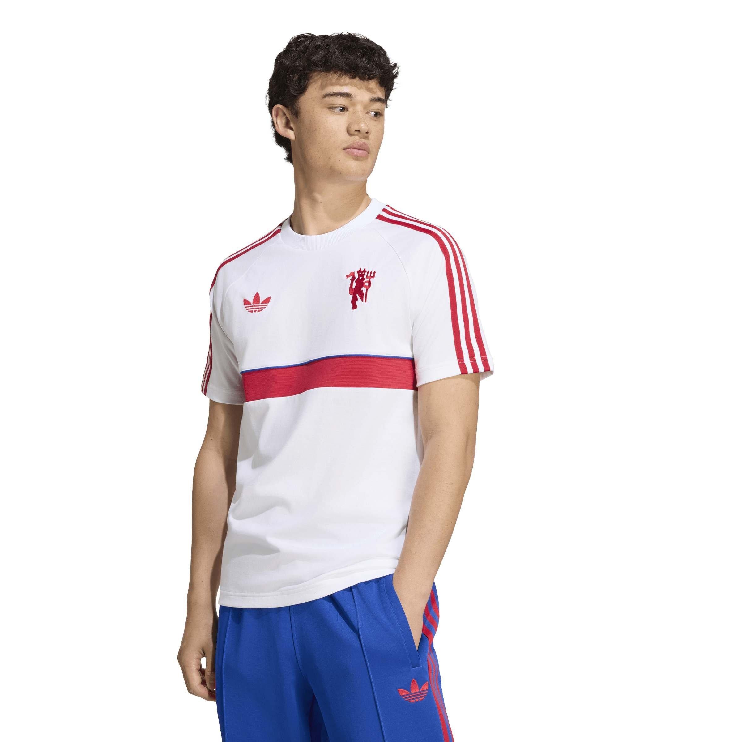 White/Red - adidas - Manchester United Originals T-Shirt Mens - 2