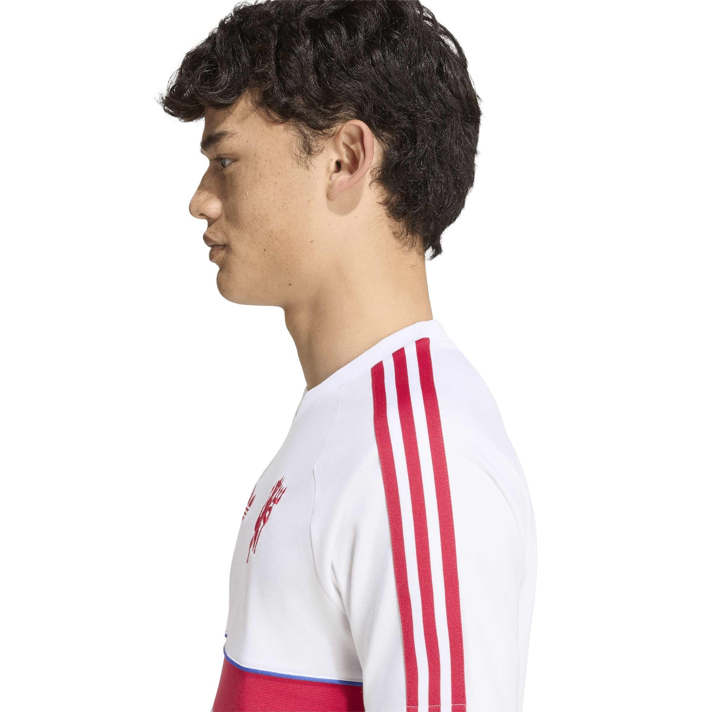 White/Red - adidas - Manchester United Originals T-Shirt Mens - 5