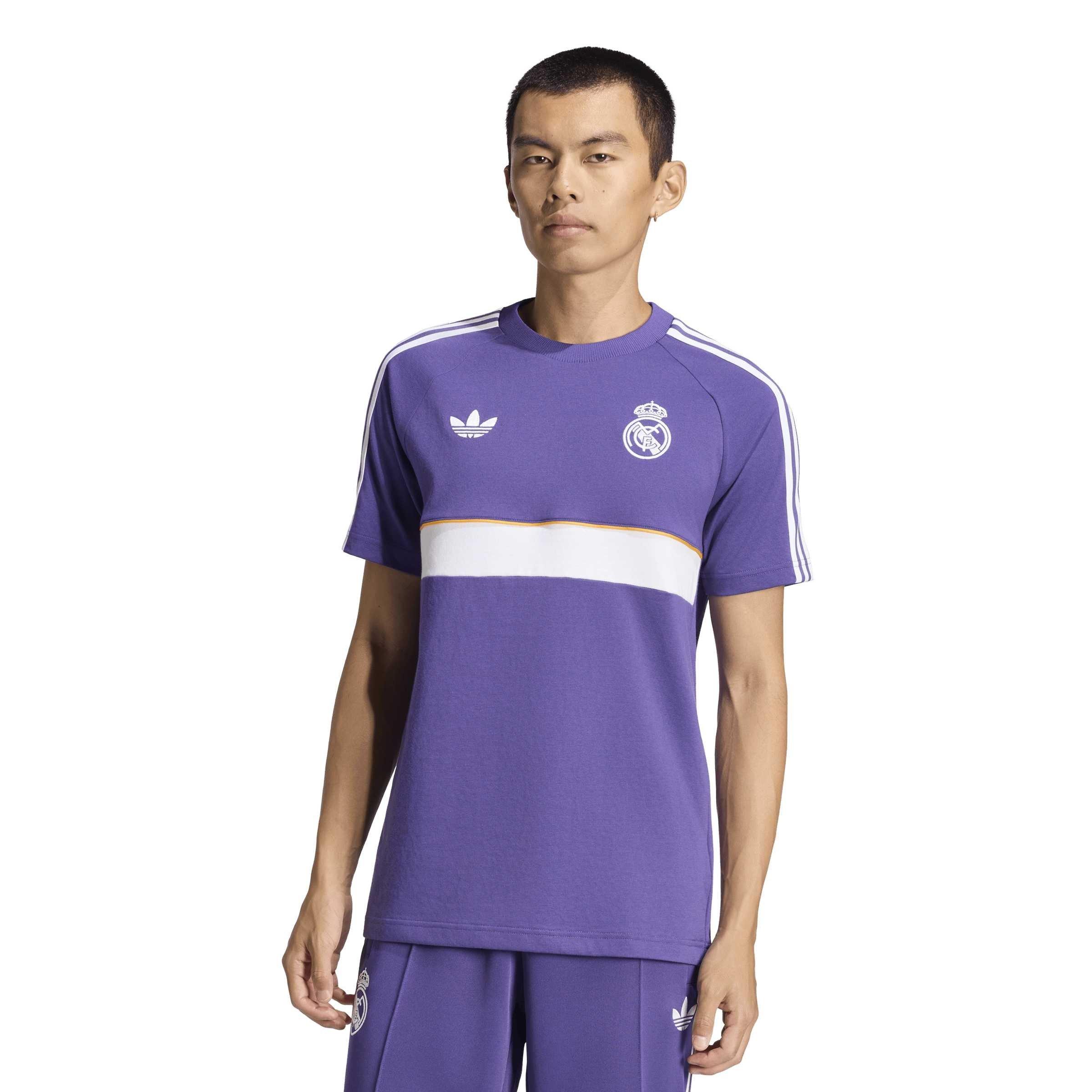 Viola/Bianco - adidas - Men's OG Real Madrid Cotton Short-Sleeve T-Shirt - 2