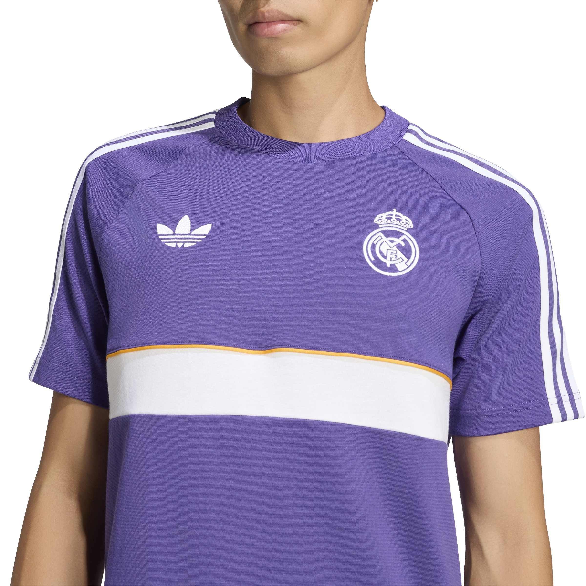 Viola/Bianco - adidas - Men's OG Real Madrid Cotton Short-Sleeve T-Shirt - 4