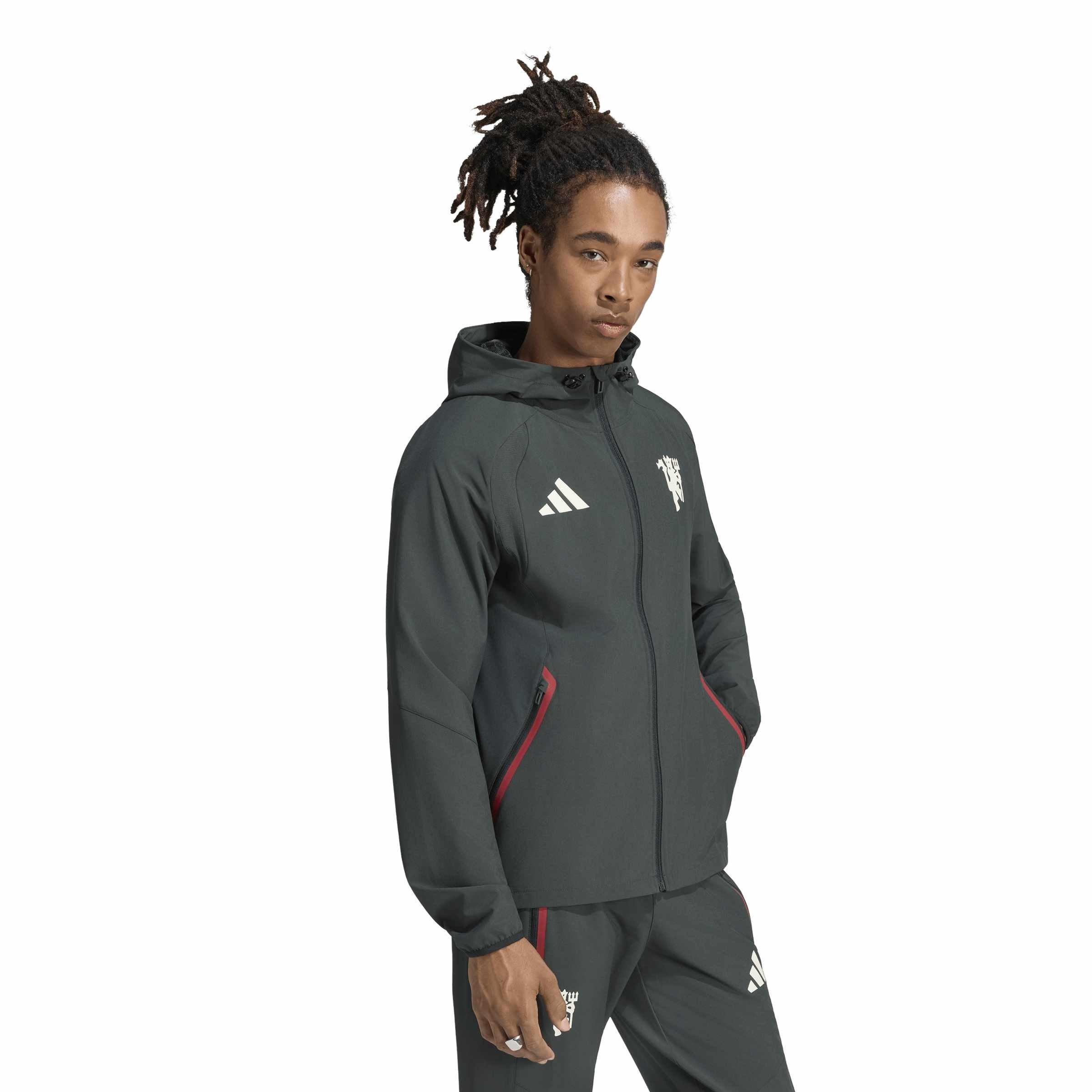 Marineblauw/Wit - adidas - Manchester United Tiro Jacket Mens - 2