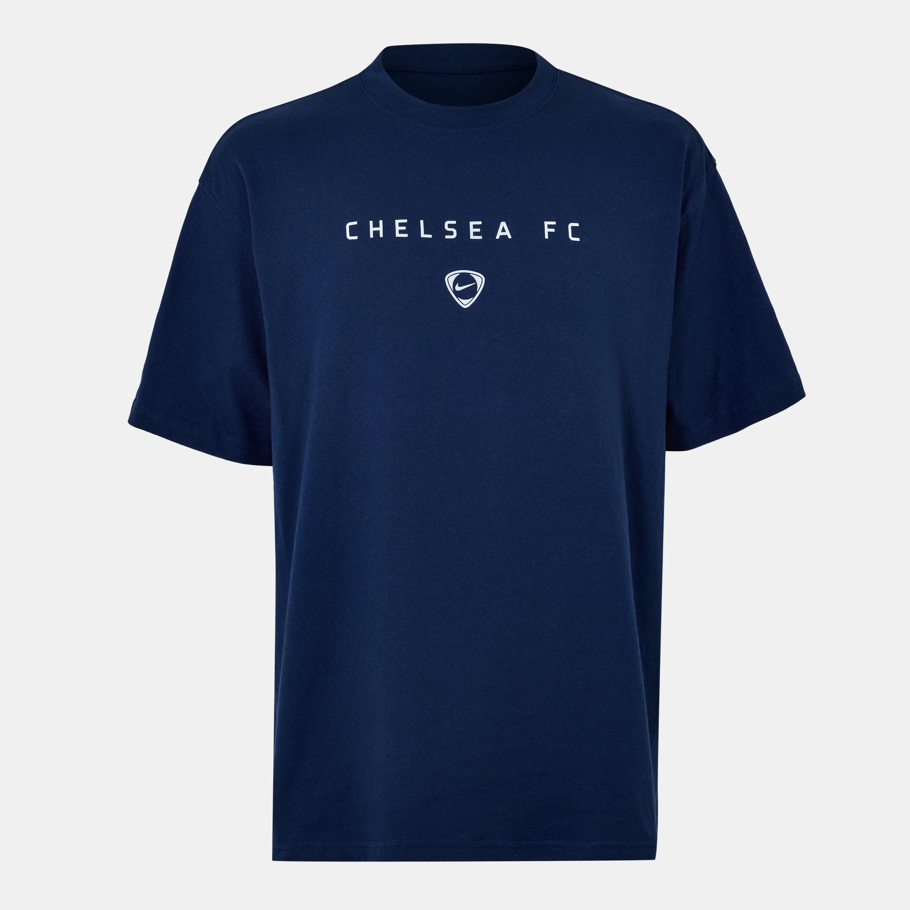 Blue - Nike - Chelsea T90 Wordmark T-Shirt Mens - 1