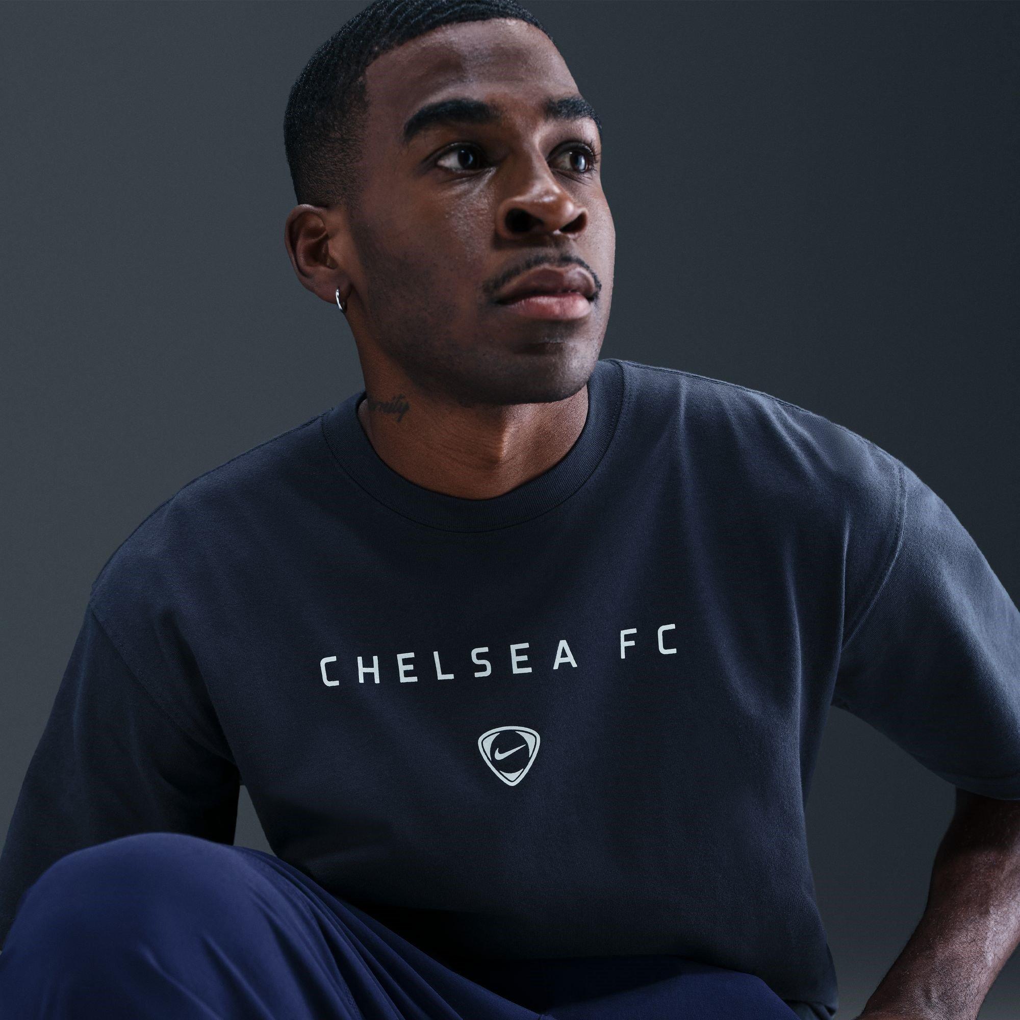 Blue - Nike - Chelsea T90 Wordmark T-Shirt Mens - 12