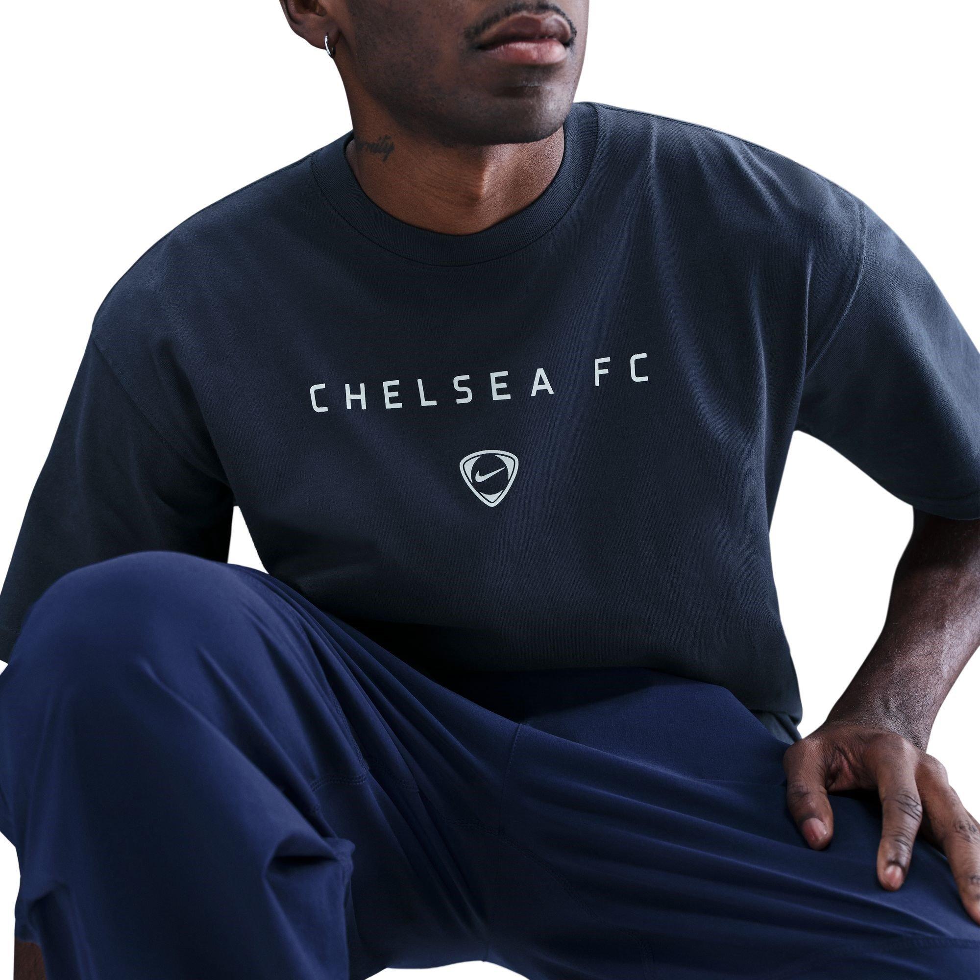 Blue - Nike - Chelsea T90 Wordmark T-Shirt Mens - 9