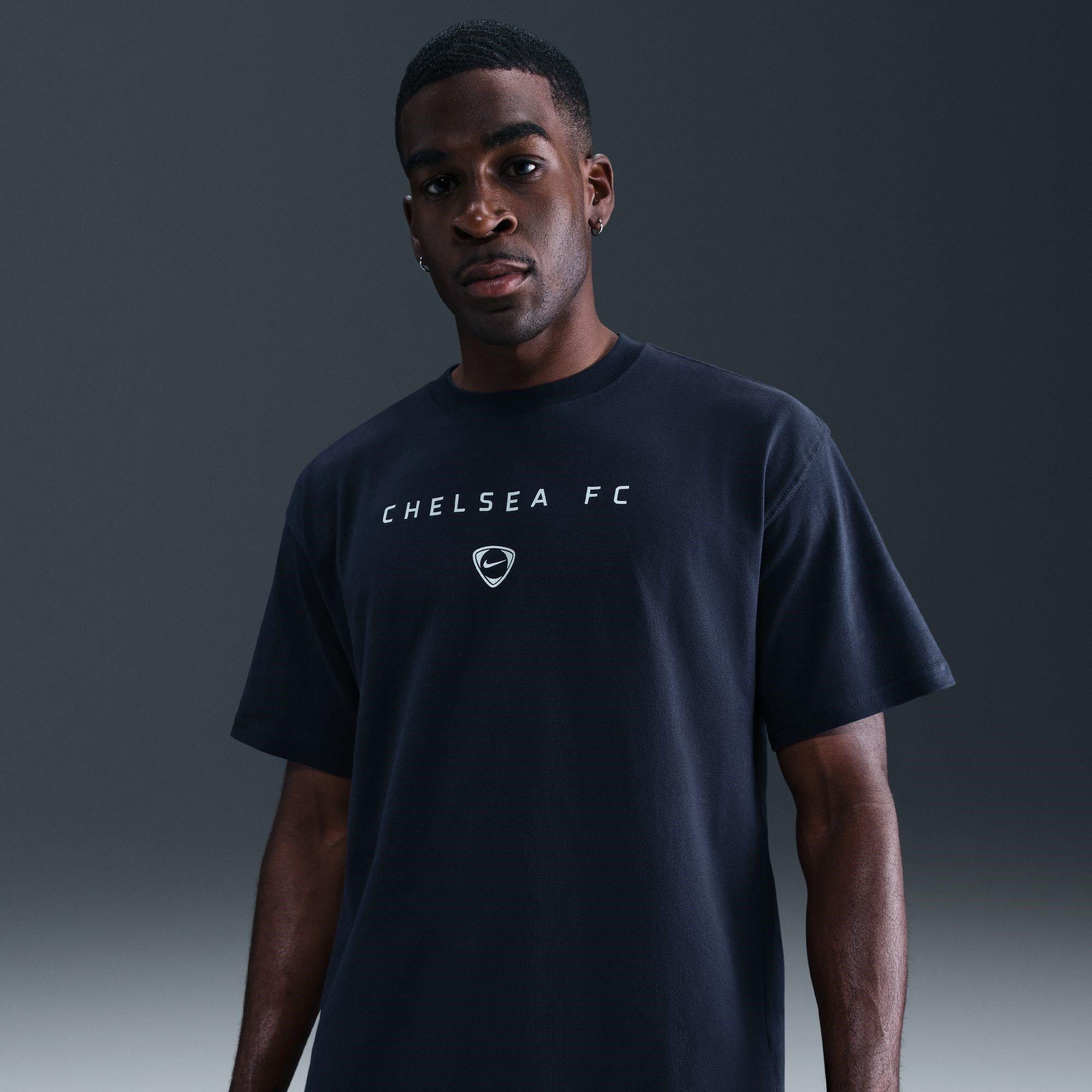 Blue - Nike - Chelsea T90 Wordmark T-Shirt Mens - 10