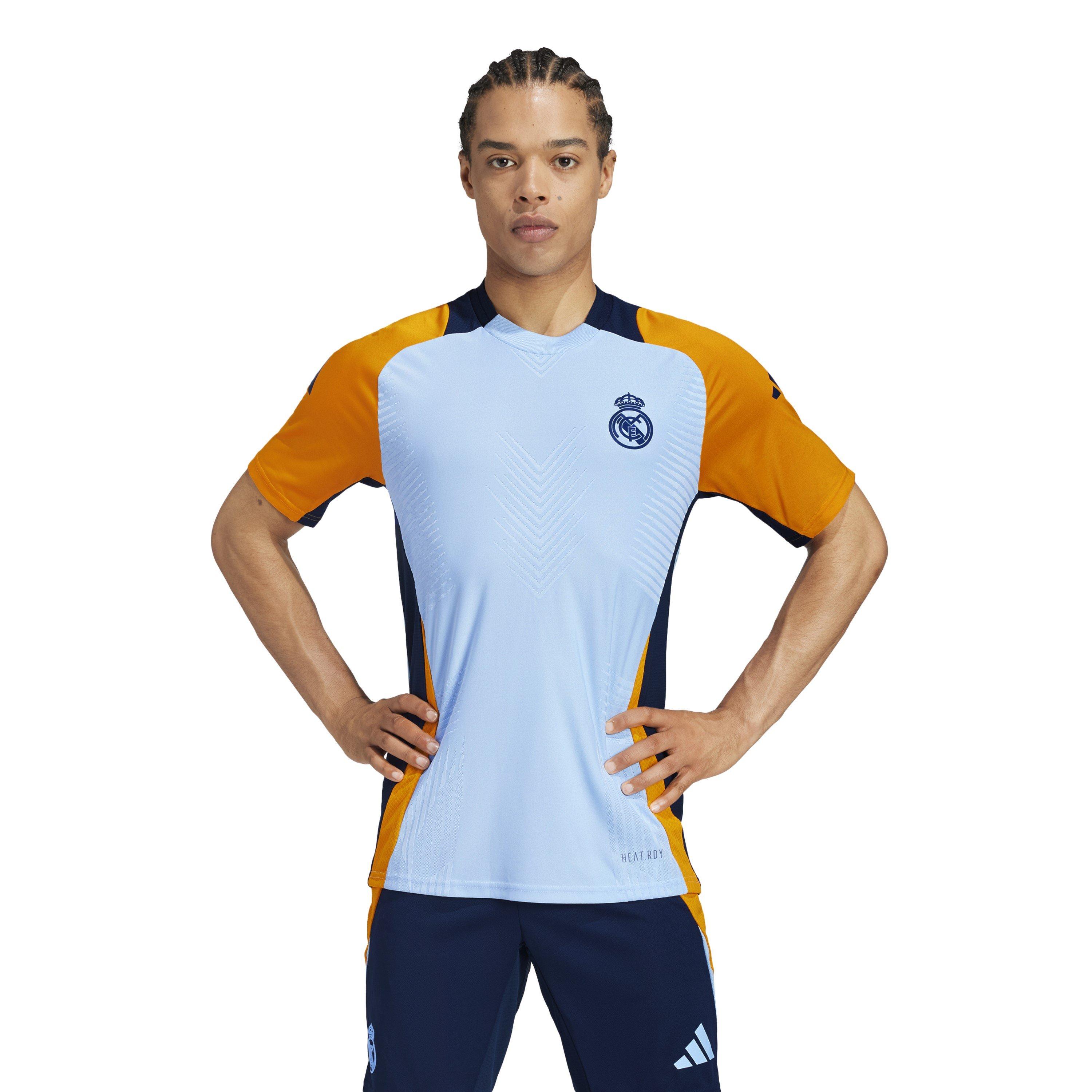 Blue/Ora/Navy - adidas - Real Madrid Training Shirt 24/25 Mens - 3